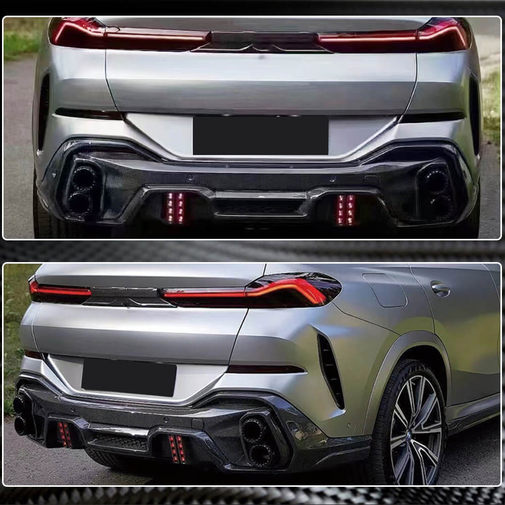 Дифузор заднього бампера (для M-Sport, 2018-2022, Карбон) 4