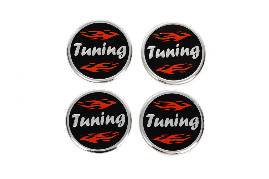 Наклейки на ковпачки Tuning V1 60мм (4шт) 2