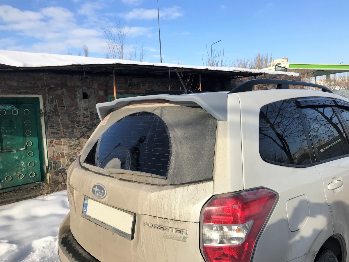 Спойлер козирок Subaru Forester 2013-2018 ABS пластик під фарбування 2
