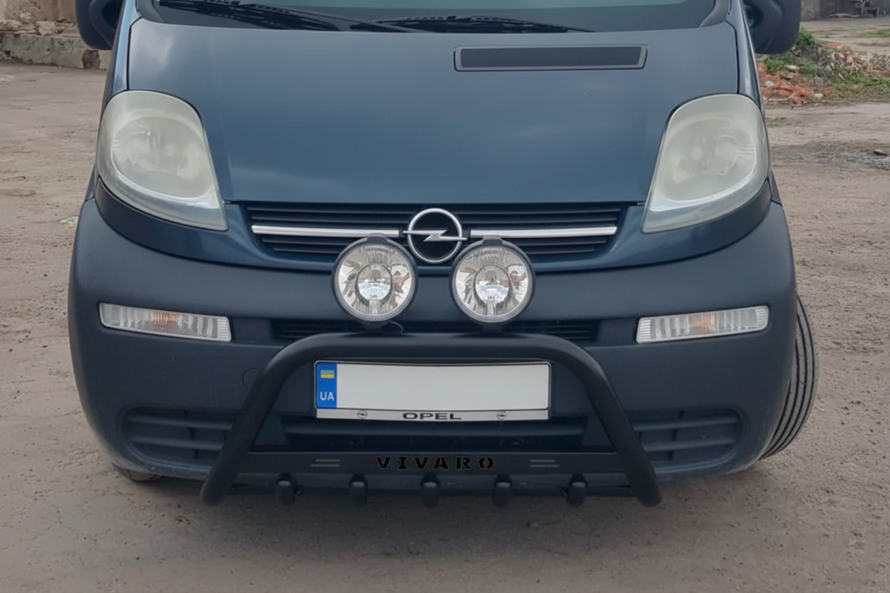 Кенгурятник WT004 Black (нерж.)