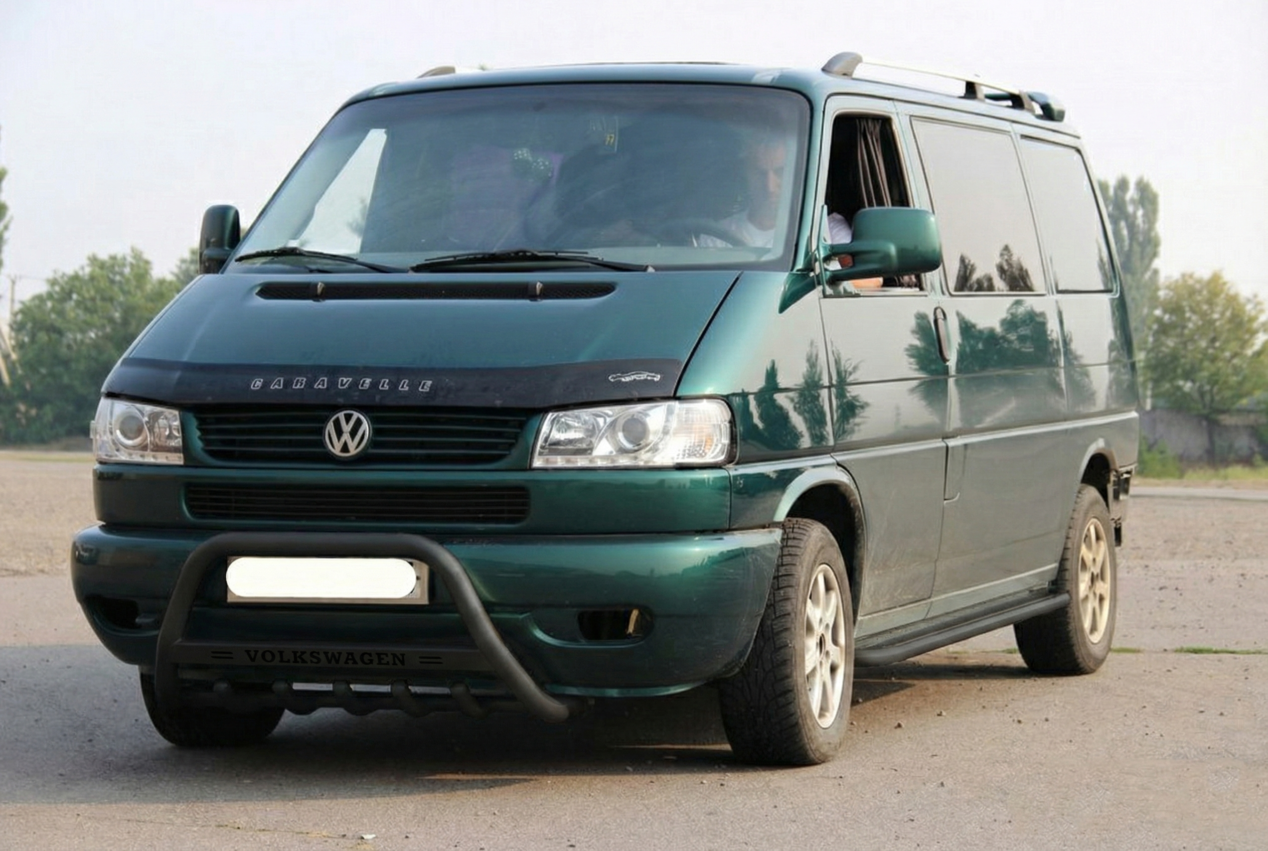 Кенгурятник WT004 Black (нерж) 2