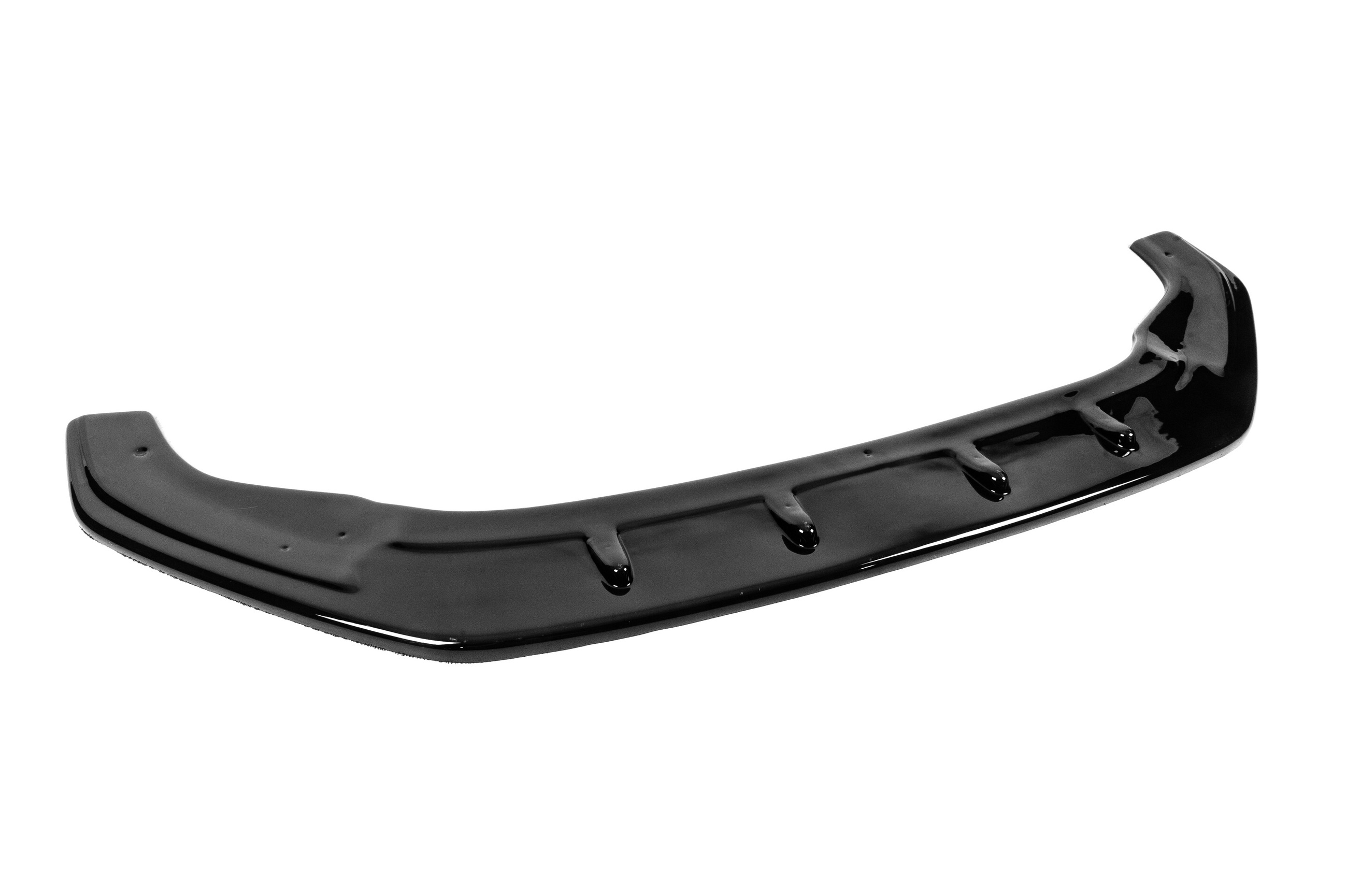 Передня Lip накладка V-1 (для GTI, 2017-2019, чорний глянець) 4