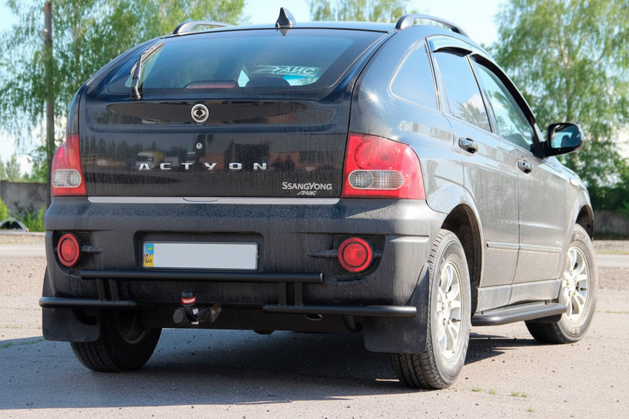 Задній захист AK005-2 Black (нерж) 2