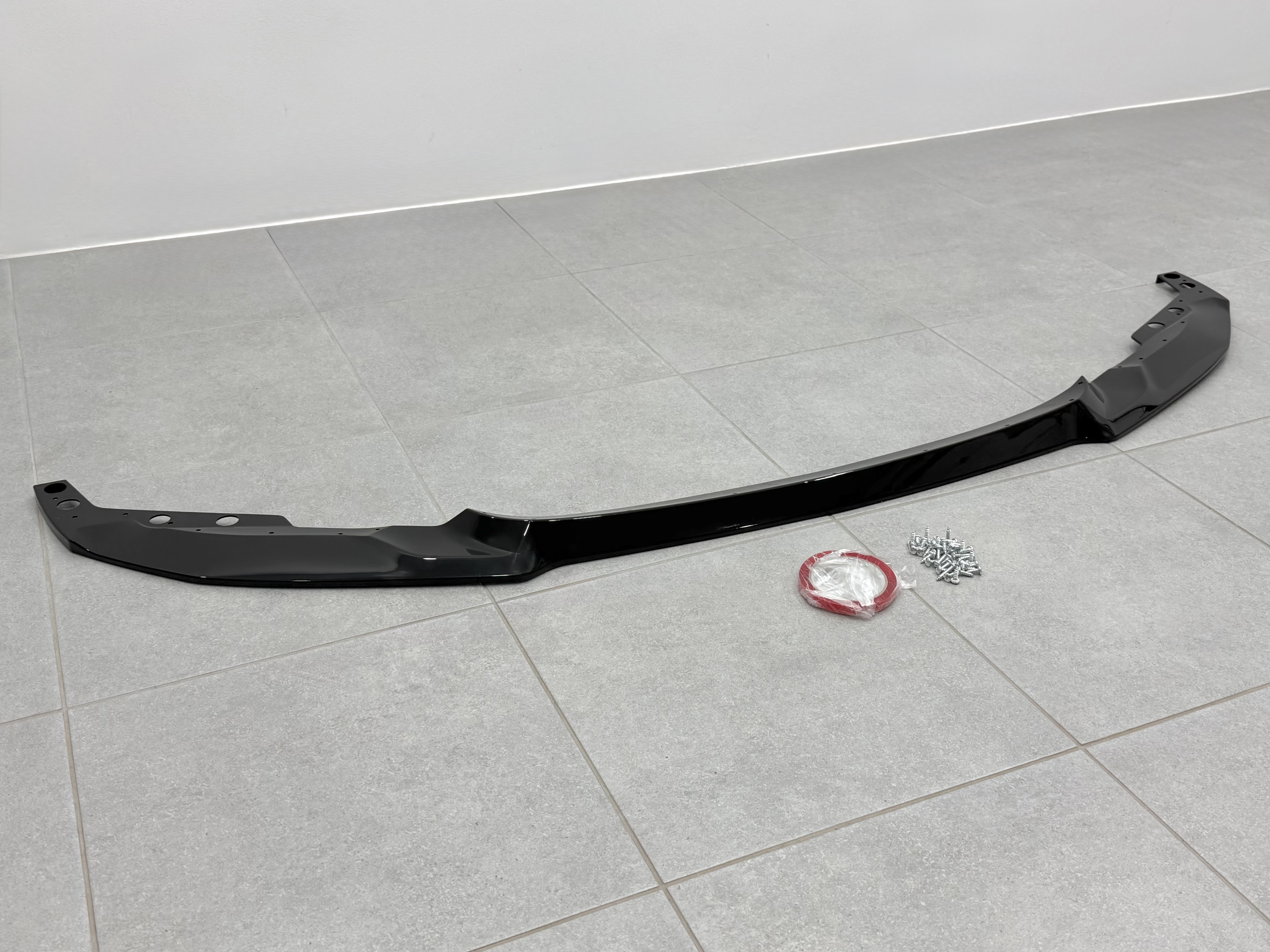 Юбка переднього бампера M4 CS для BMW 4 series F32 F33 F36 ABS пластик, чорний глянець 3