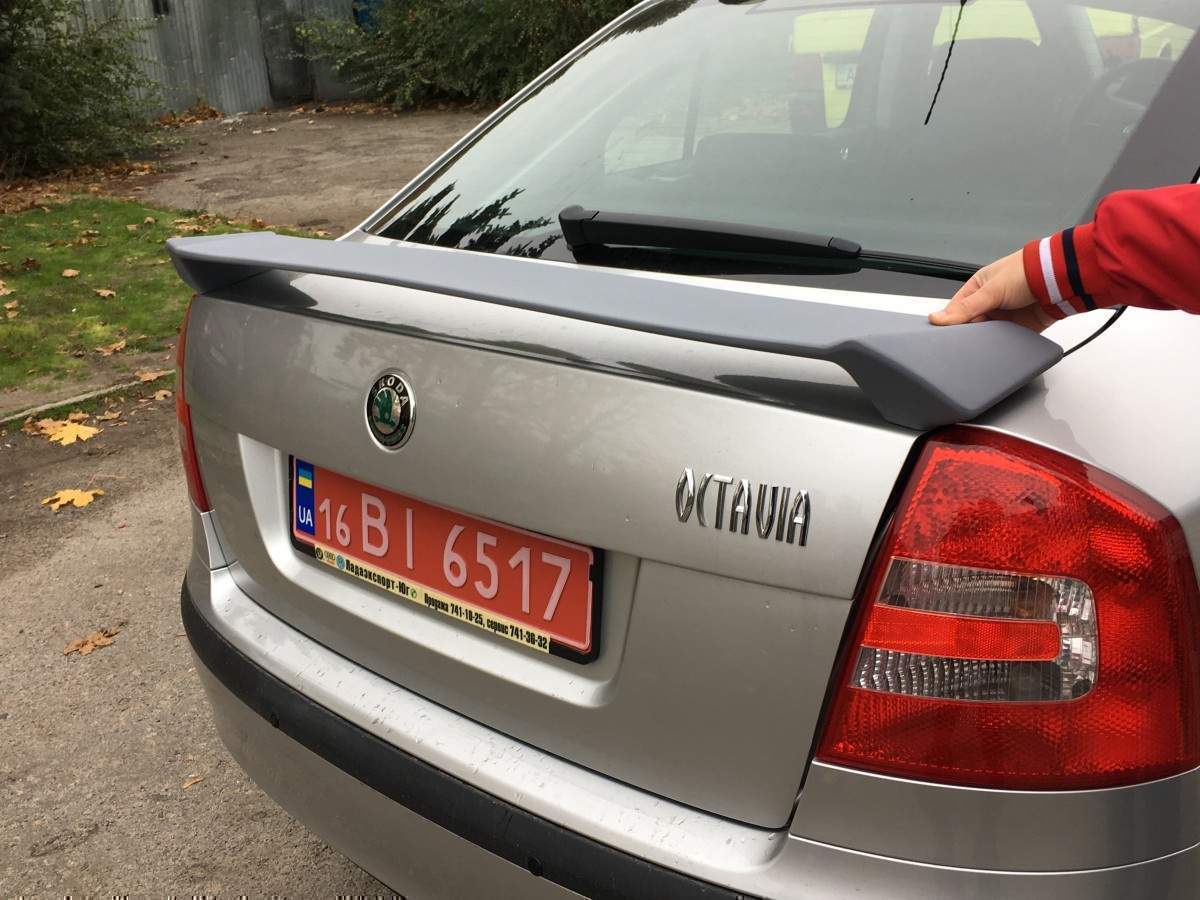 Спойлер на багажник RS Skoda Octavia A5 2004-2013 ABS пластик під фарбування 5