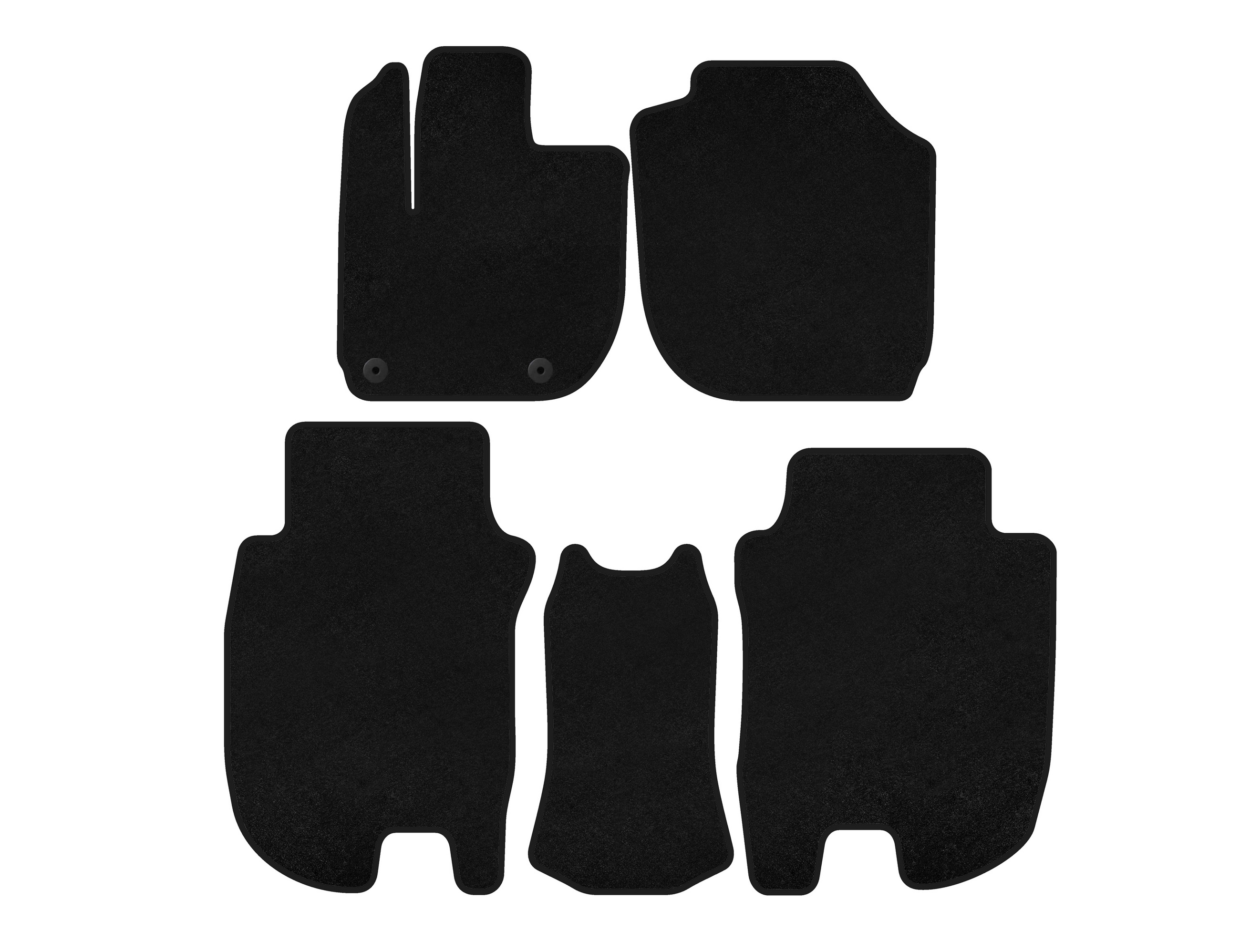 Килимки текстильні Premium (Чорний) 2