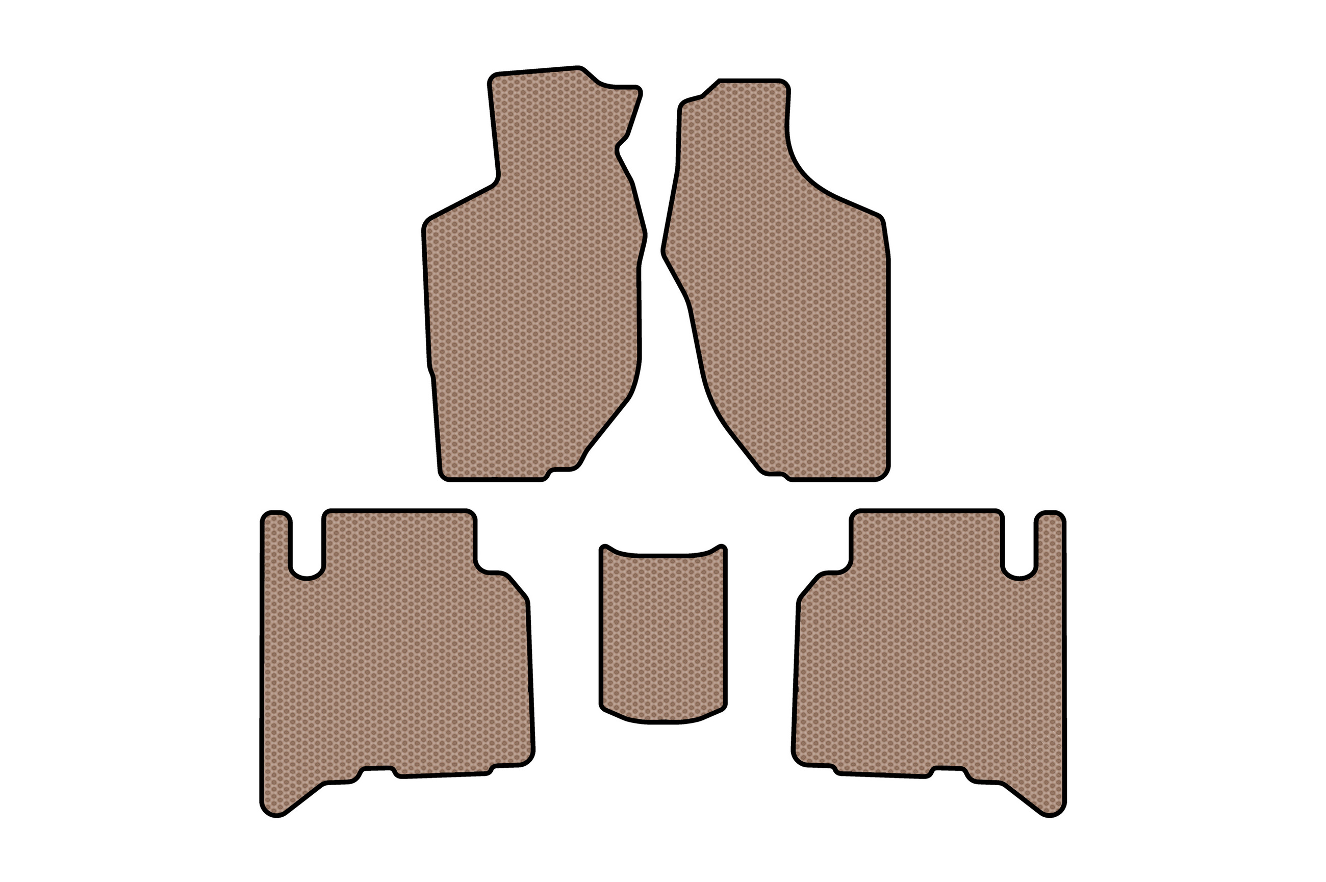 Гумові килимки Carsuit (5-ти дверний, бежевий)