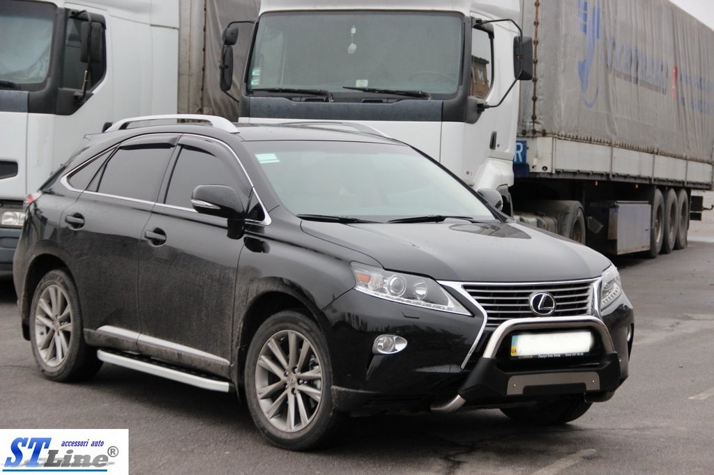 Бокові пороги RedLine Black (2 шт, алюміній) 6