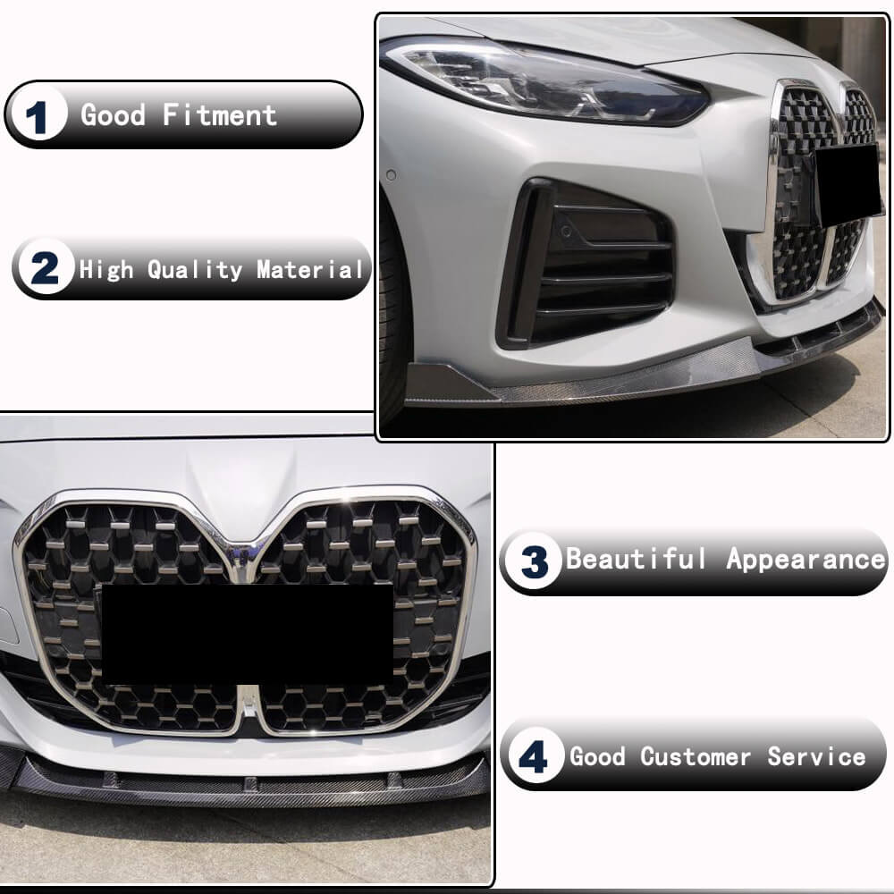 Накладка на передній бампер Lip V3 (для G26 M-Sport, Карбон) 3