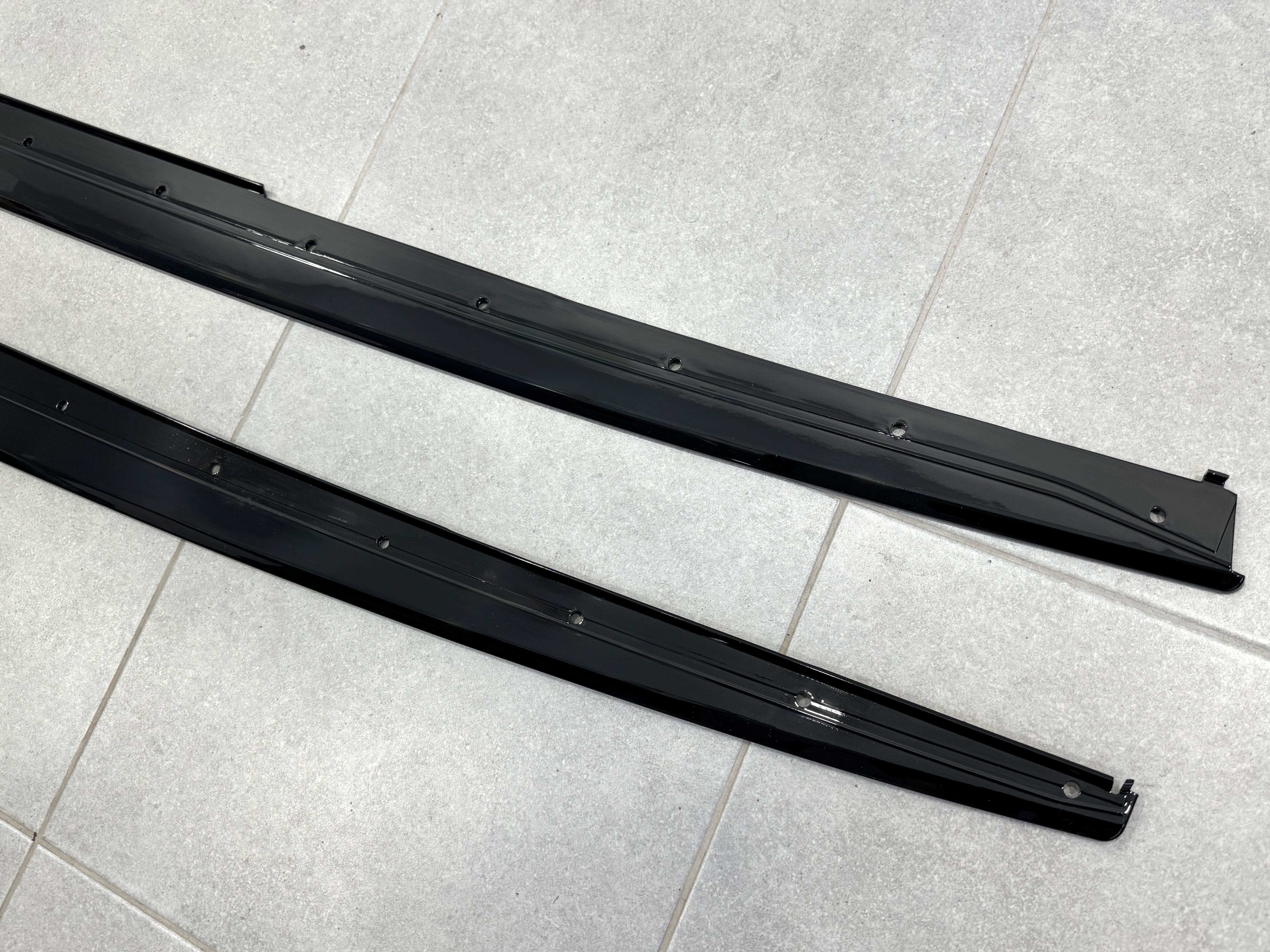 Леза під пороги M-Perfomance BMW 3 series F30 F31 2012-2018 2шт. чорний глянець 5