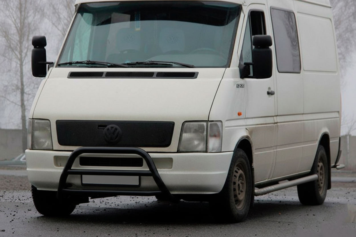 Кенгурятник WT022 Black (нерж)