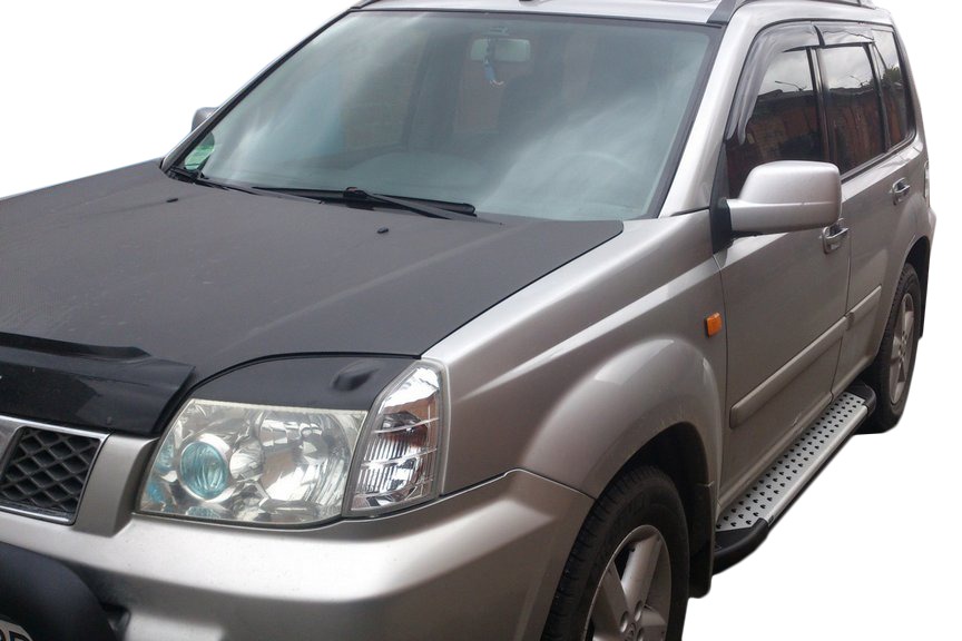 Бокові пороги Allmond Grey (2 шт., алюм.)