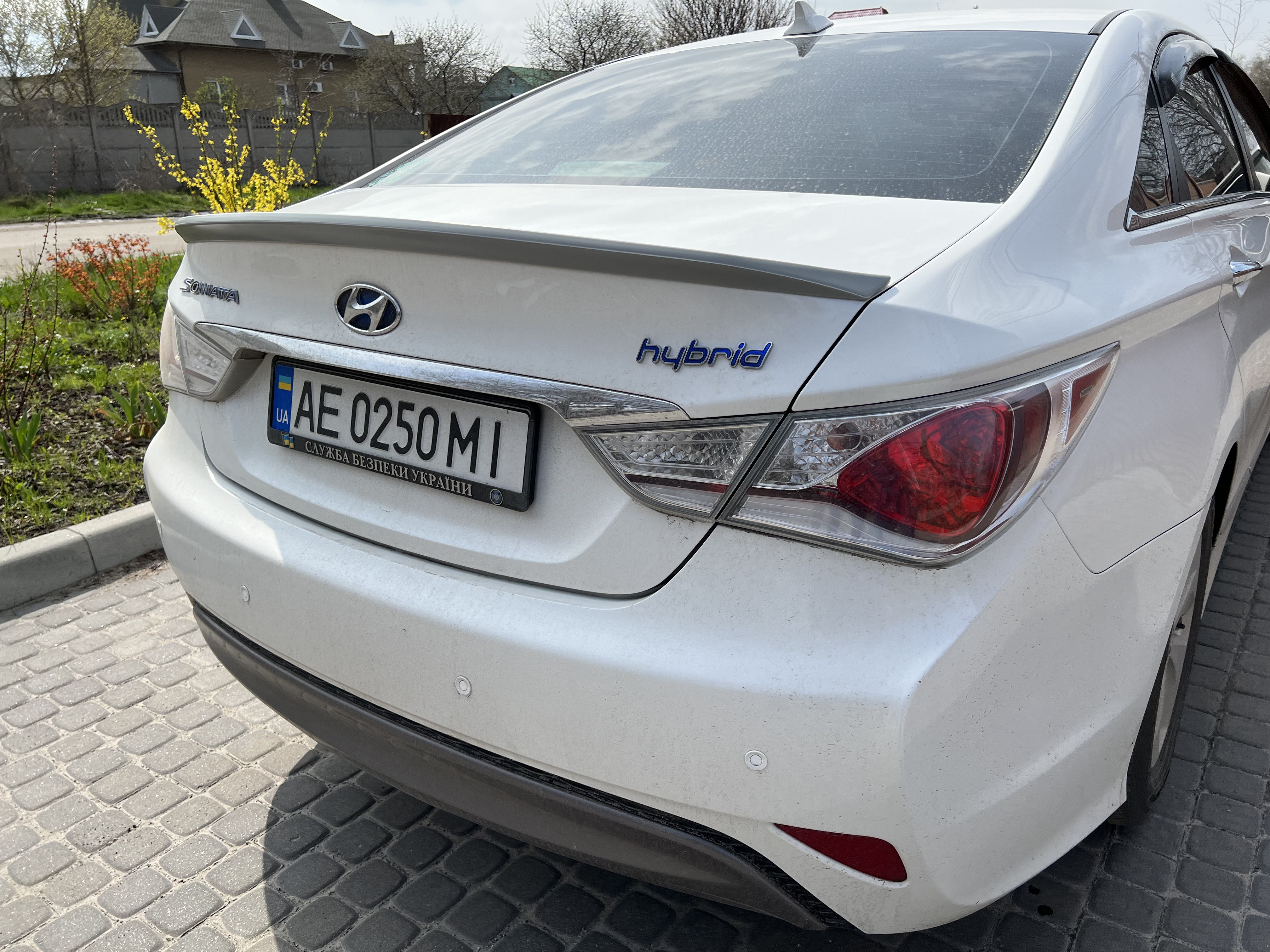 Спойлер ліп Hyundai Sonata YF 2010-2015 ABS пластик під фарбування 3