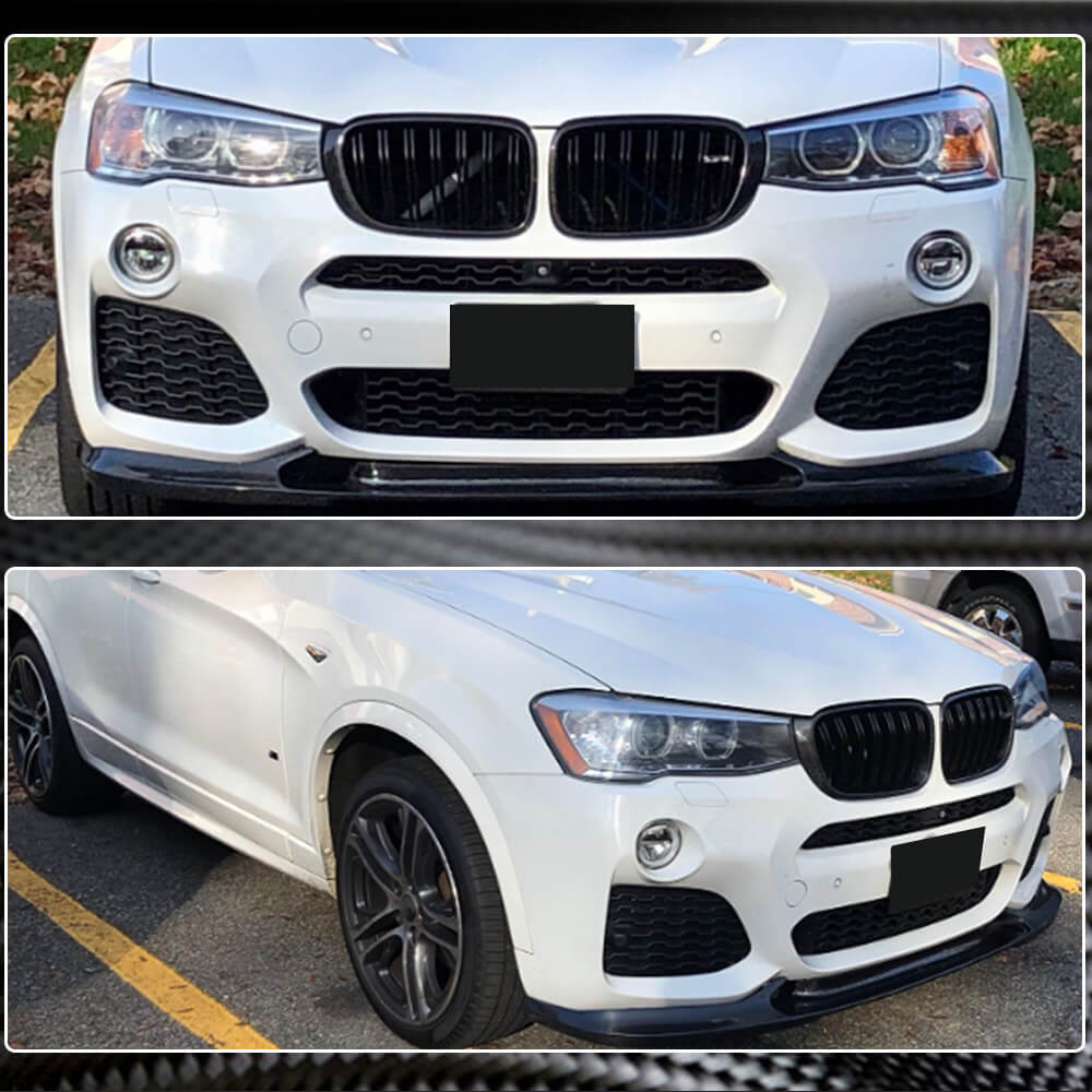 Накладка на передній бампер (для M-Sport 2014-2018, Карбон) 4