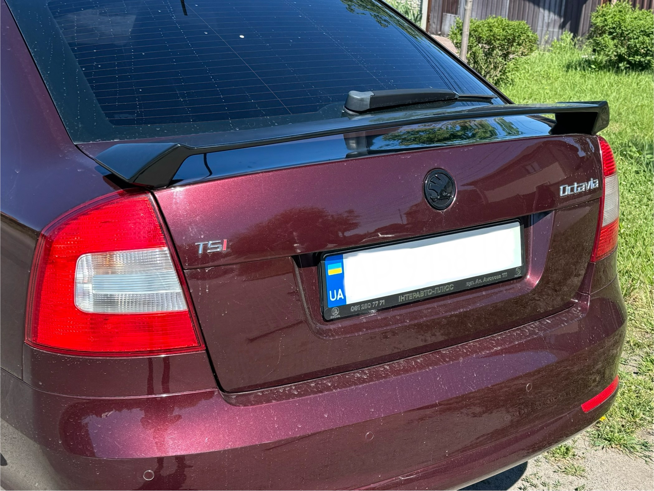 Спойлер на багажник RS Skoda Octavia A5 2004-2013 ABS пластик, колір чорний глянець 4