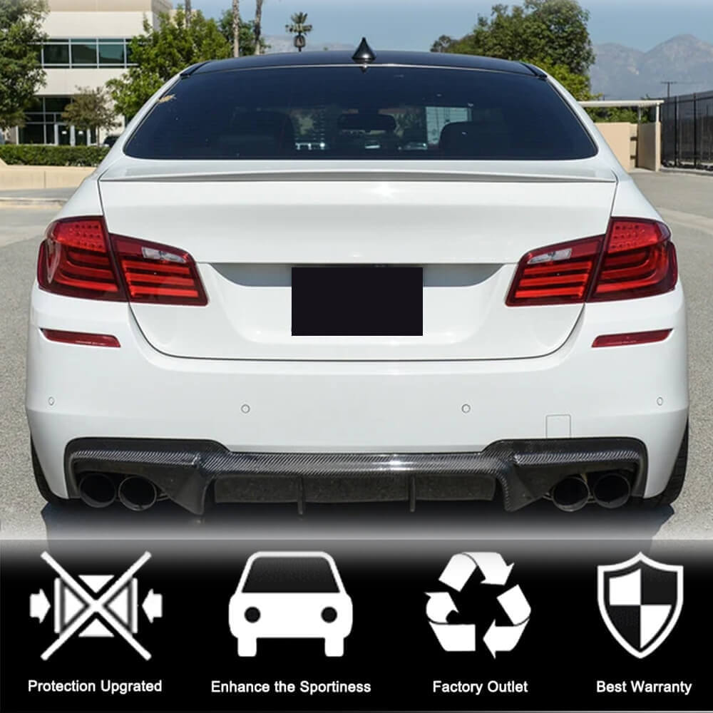 Дифузор заднього бампера V3 (для F10 M-Sport, Карбон) 2