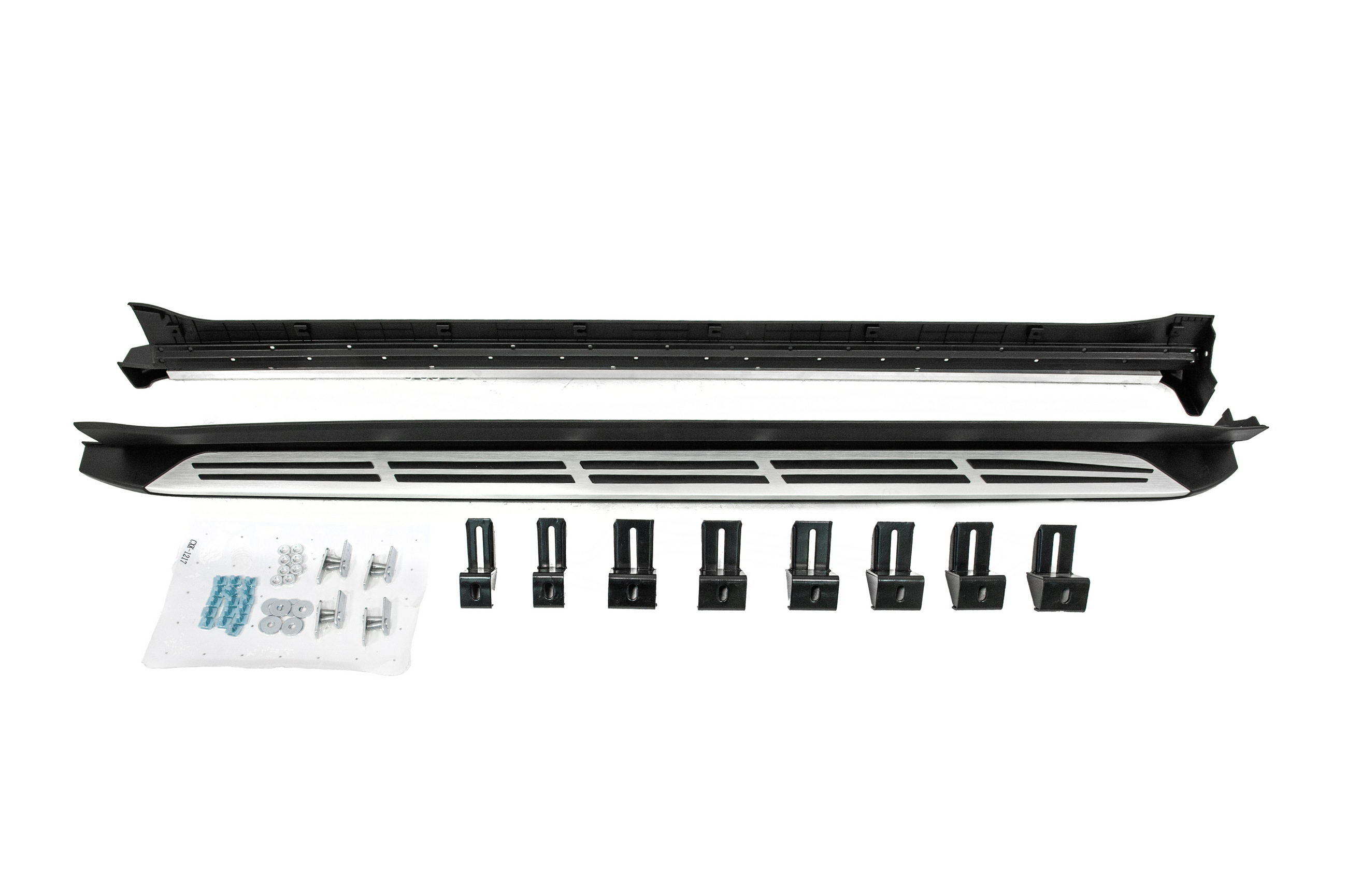Бокові пороги OEM V2 (2 шт, алюміній + пластик) 2