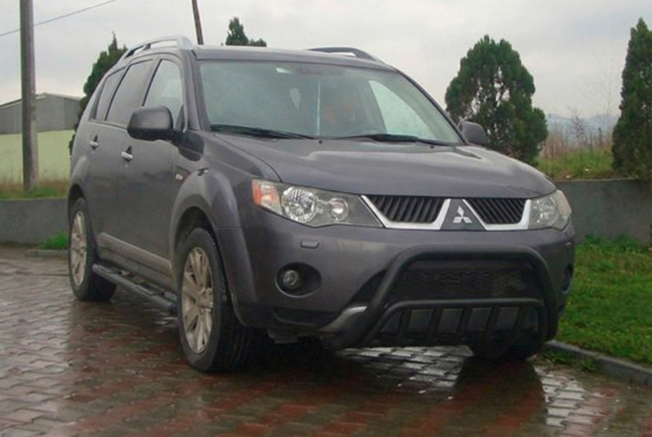Кенгурятник WT002 Black (нерж.)