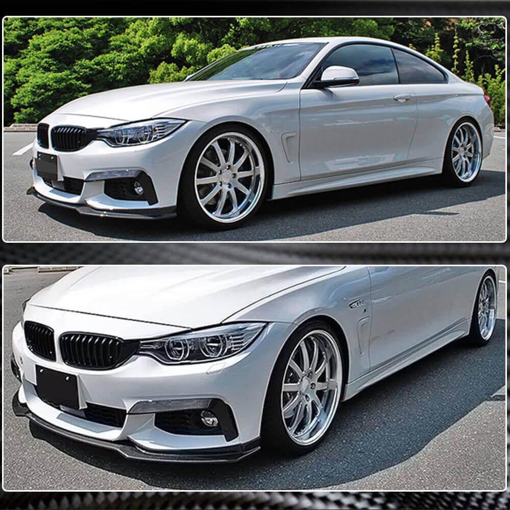 Накладка на передній бампер Lip V1 (для M-Sport, Карбон) 4