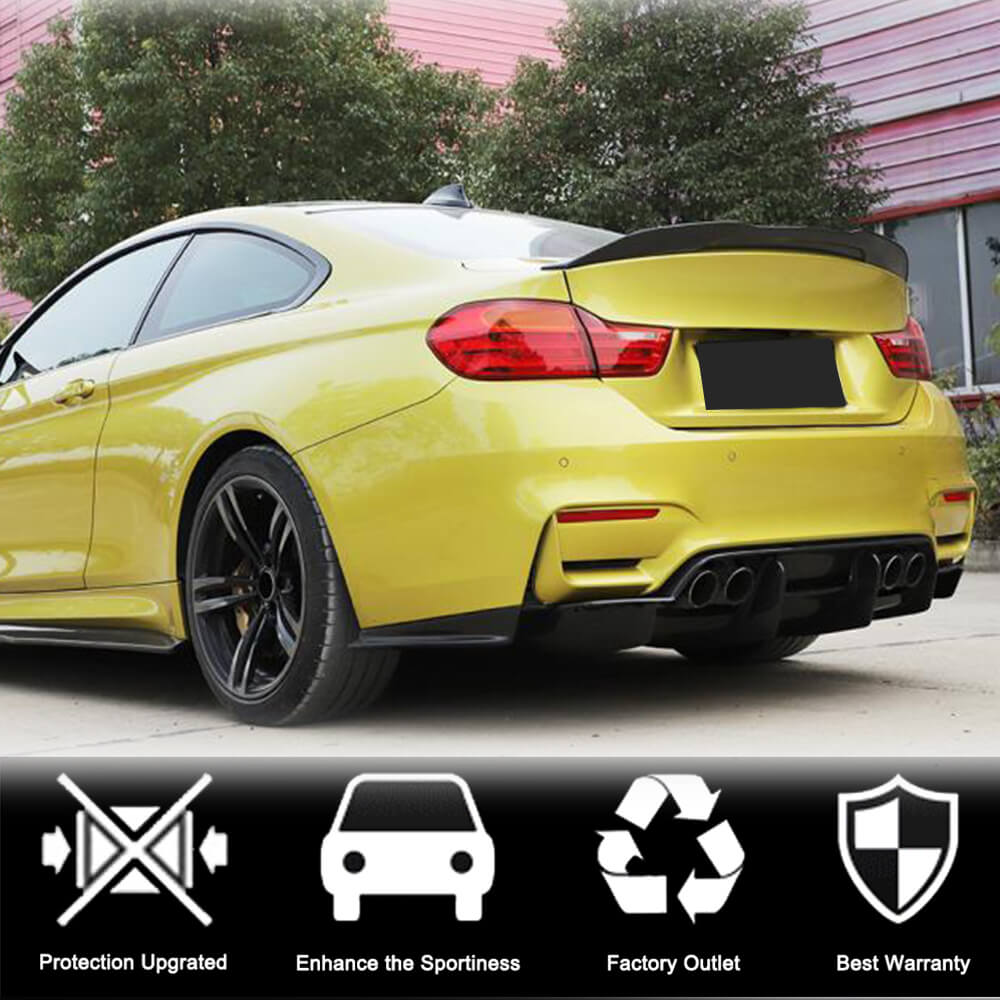 Дифузор заднього бампера V1 (для F80, Карбон) 2