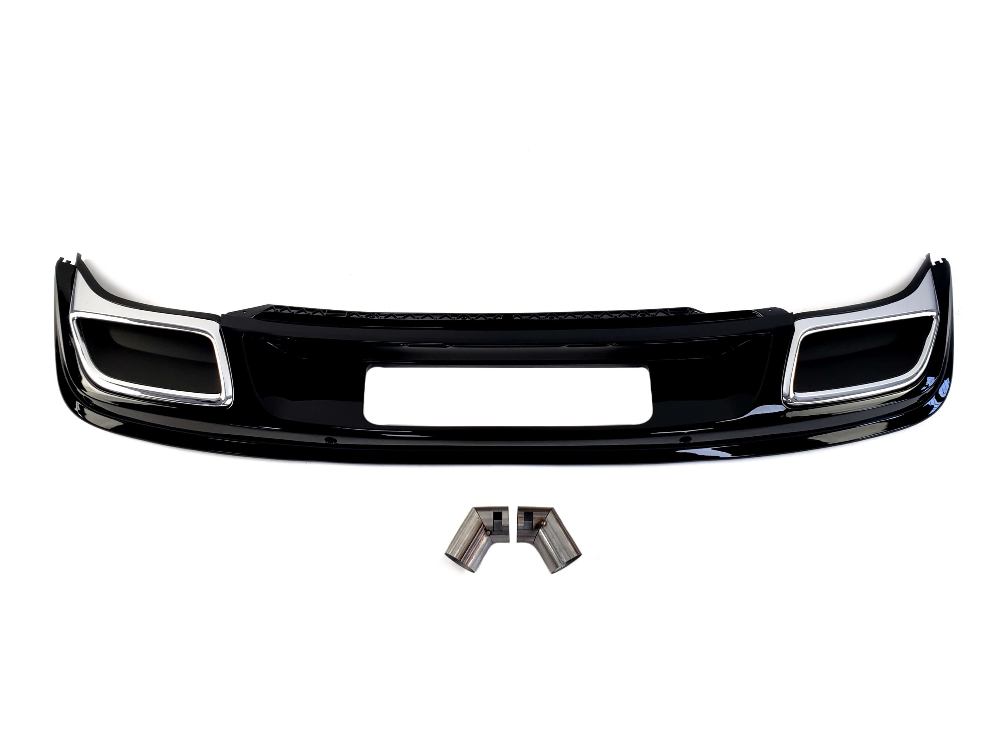 Дифузор (заднього бампера) (стиль R-Line) на Volkswagen Tiguan II 2015-2019 року
