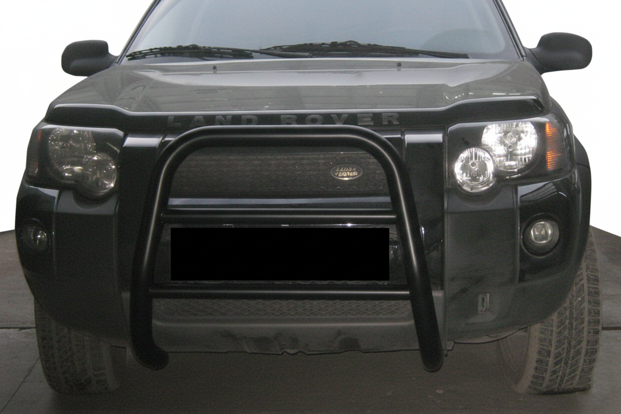 Кенгурятник QT008 Black (нерж)