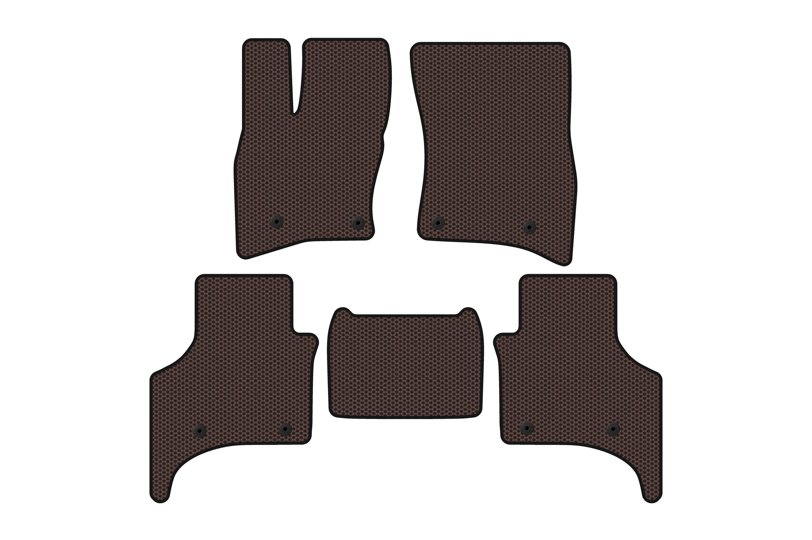 Гумові килимки Carsuit (5-ти дверний, коричневий)
