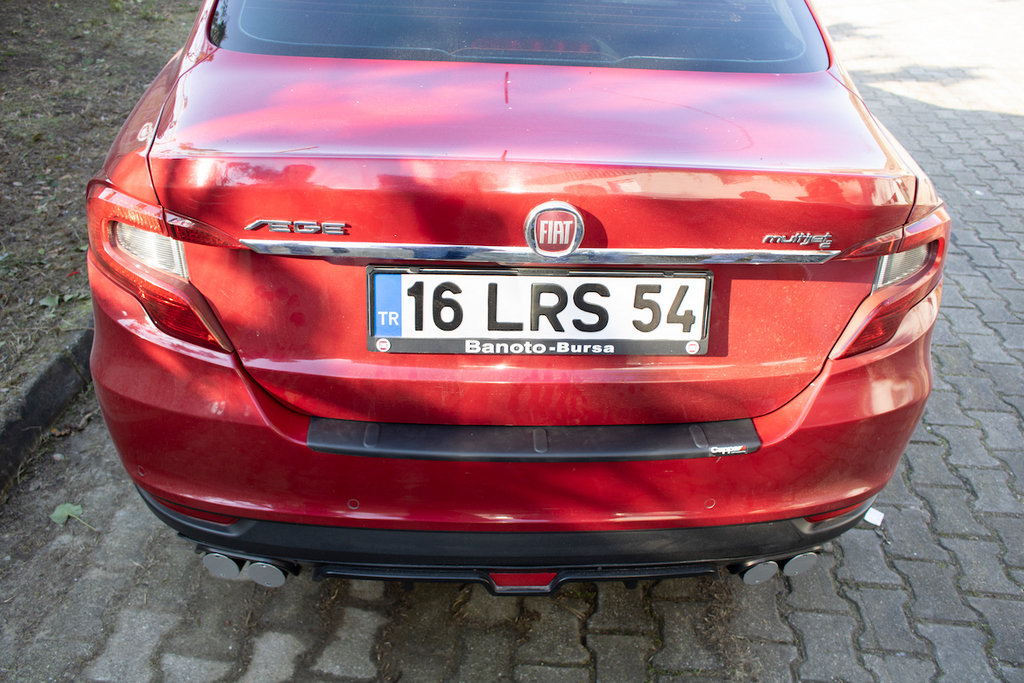 Накладка на задній бампер EuroCap (Sedan, ABS) 5