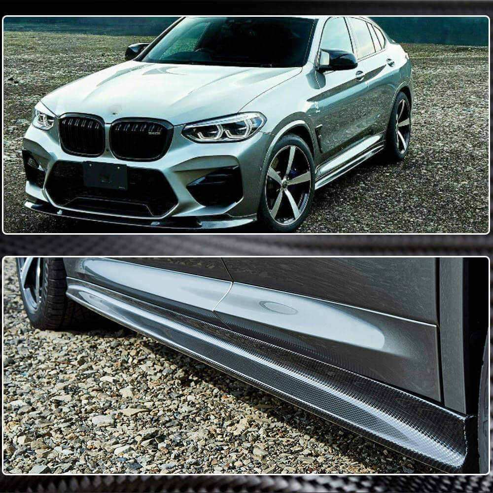 Накладки на пороги V1 (для F97/G01 M-Sport 2018-2021, Карбон) 6