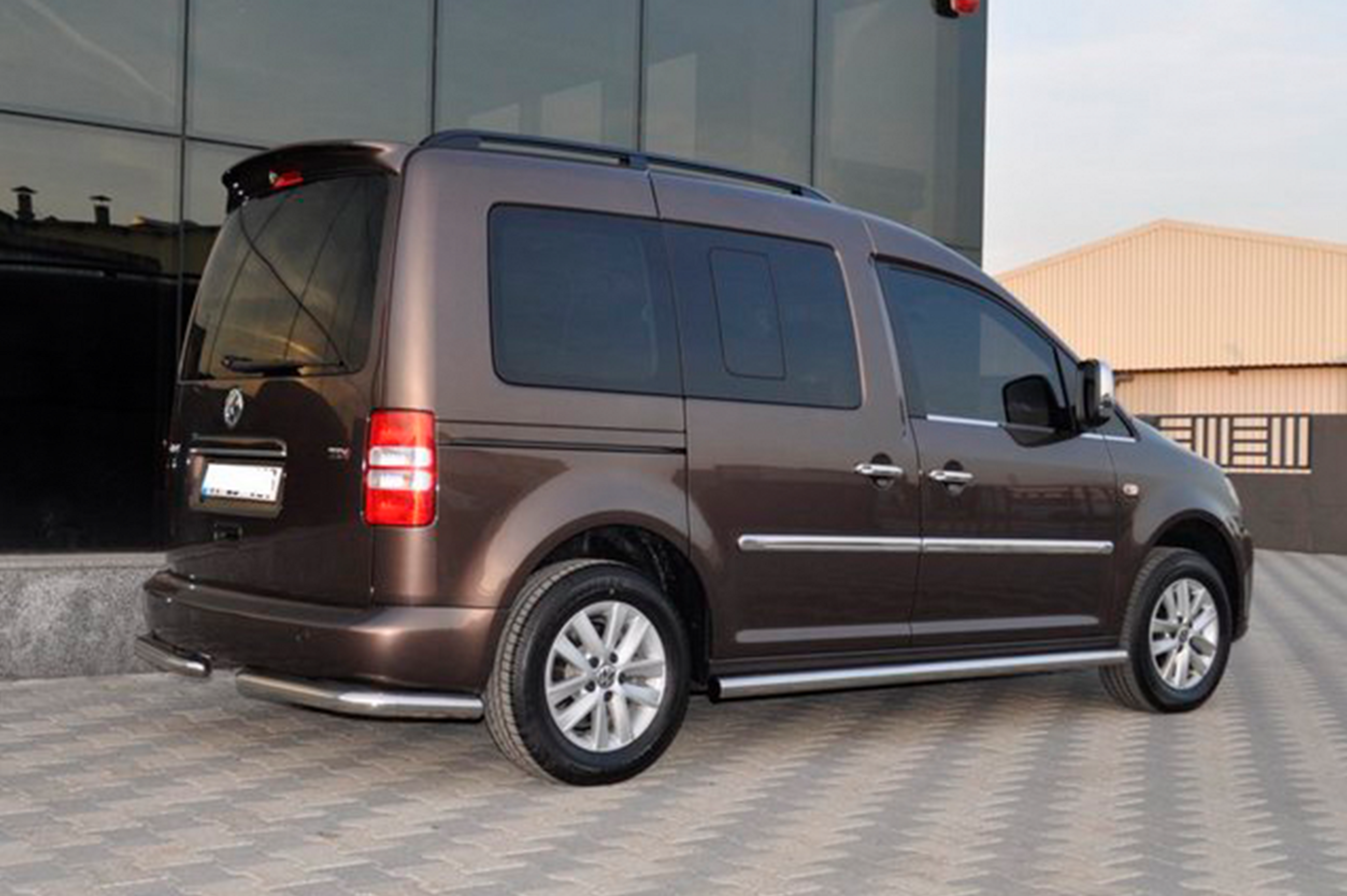 Бічні труби BB001 (2 шт., нерж) d60, Стандартна база 3
