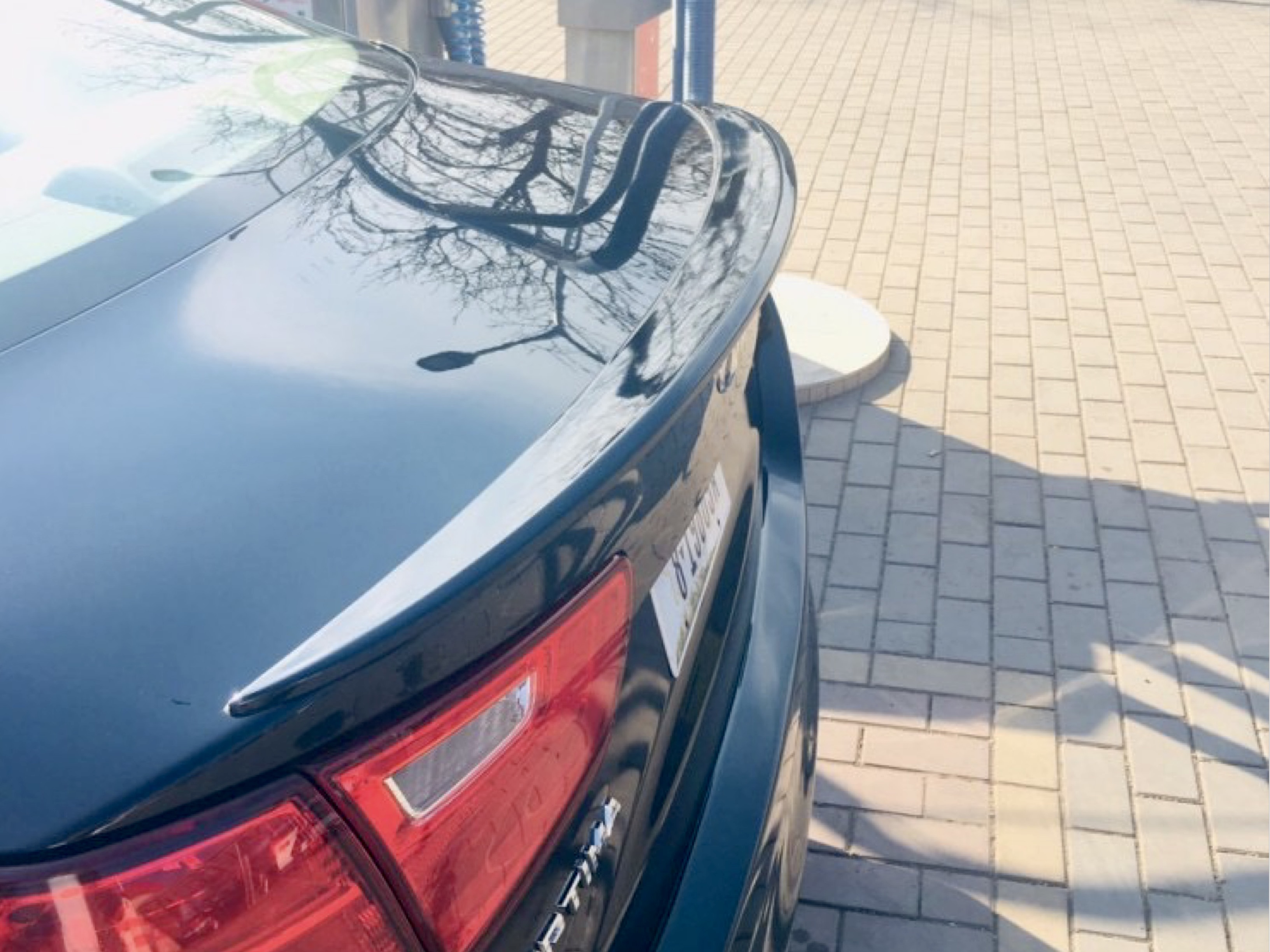 Спойлер ліп на багажник Kia Optima 2014-2015 ABS пластик під фарбування 3