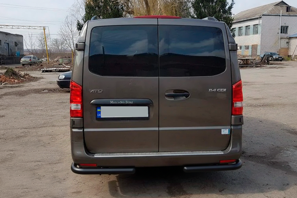 Задній захист кути AK003 Black (нерж.) 3