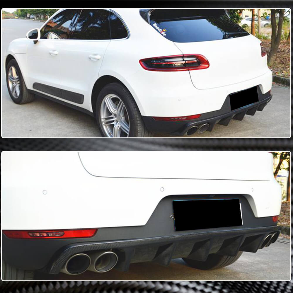 Дифузор заднього бампера V1 (2014-2021, Карбон) 3