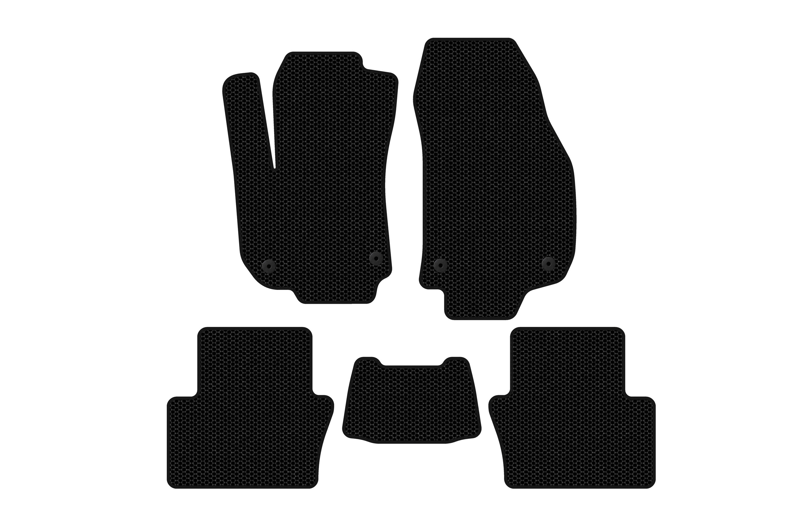 Гумові килимки Carsuit (2 ряди, чорні)