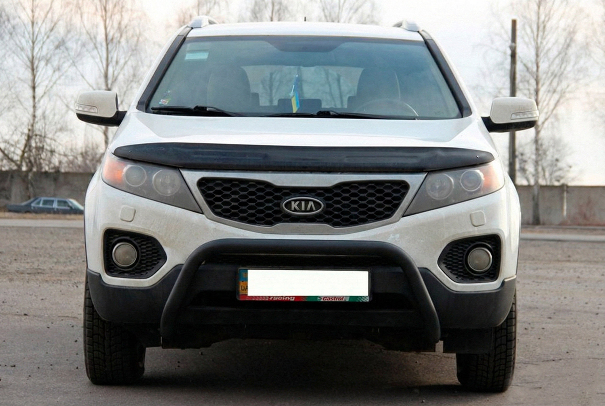 Кенгурятник WT007 Black (нерж.)