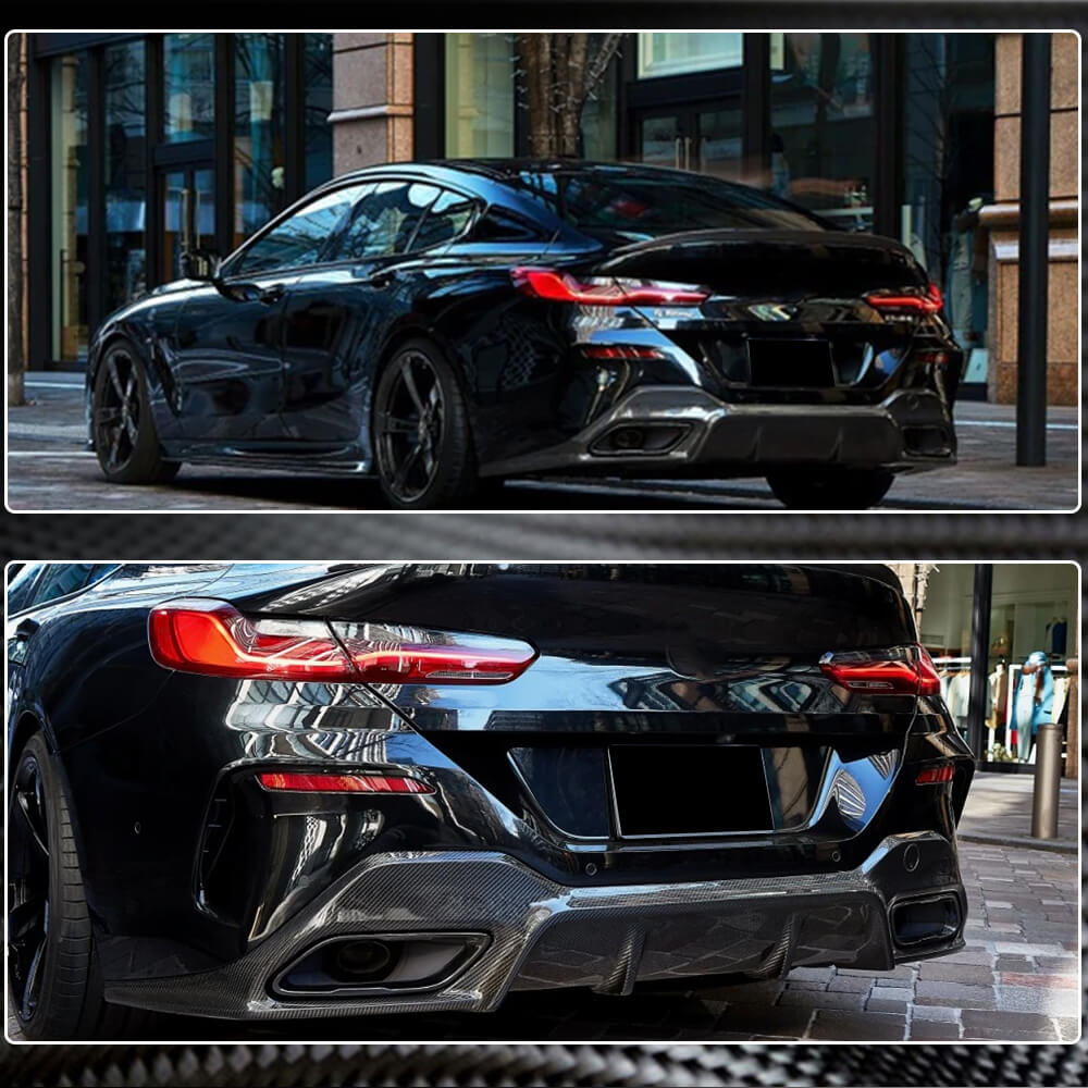 Дифузор заднього бампера V2 (для G16 M-Sport, Карбон) 4