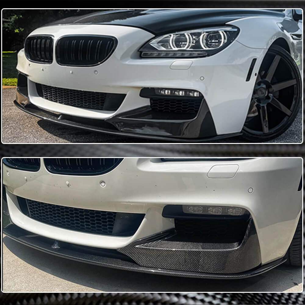 Накладка на передній бампер Lip V1 (для M-Sport, Карбон) 3