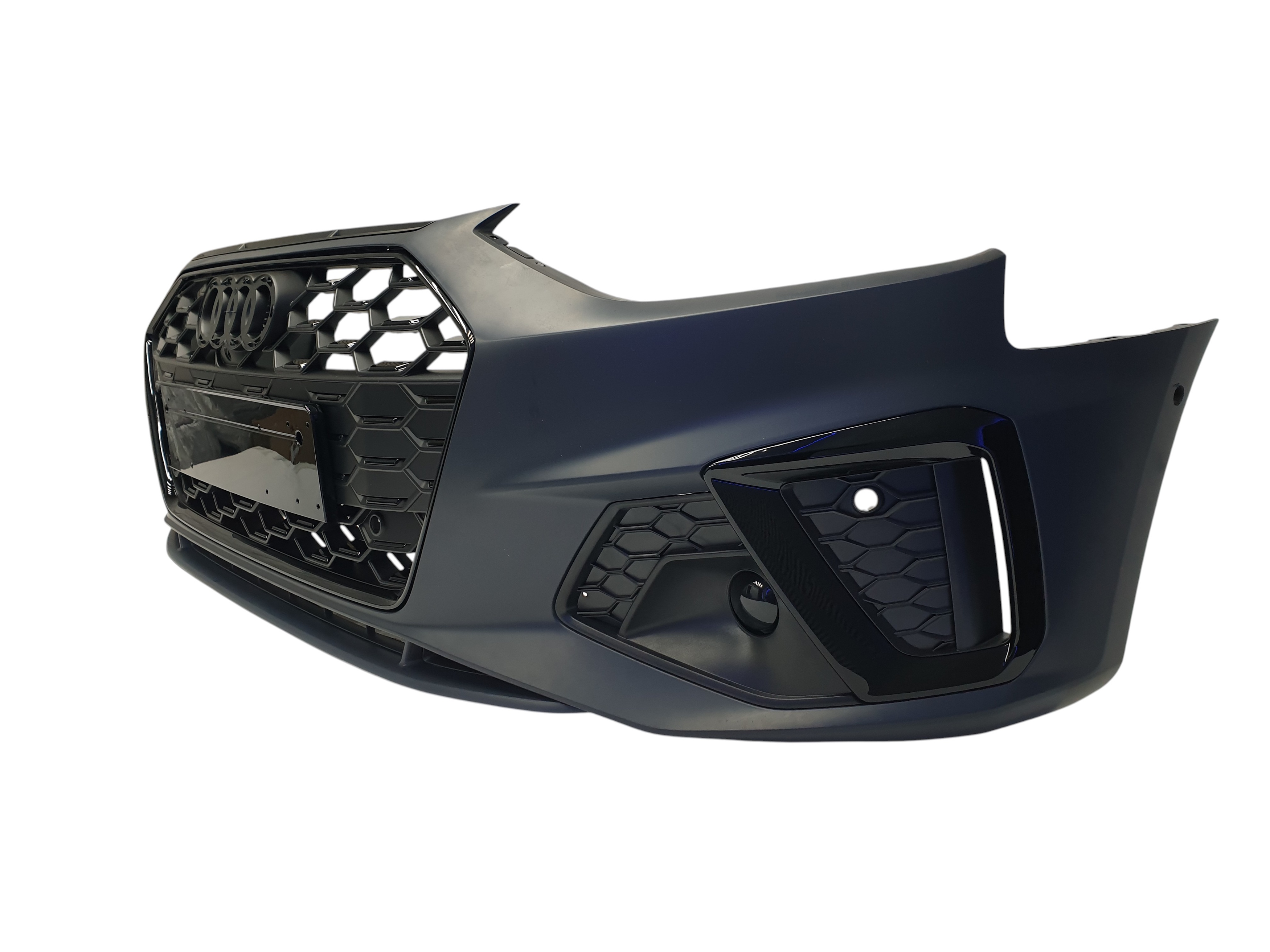 Передній бампер (S-Line) V2 на Audi A4 B9 2019-2023 року 3