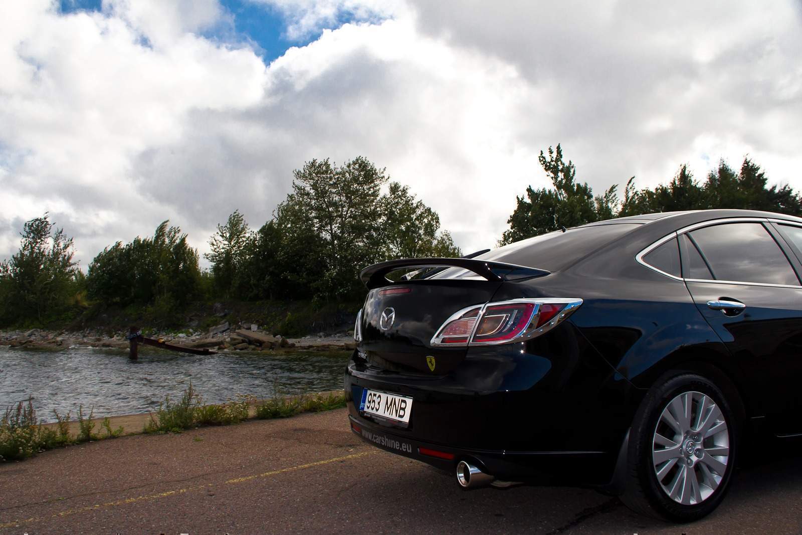 Спойлер на багажник Mazda 6 2008-2012 ABS пластик під фарбування 2