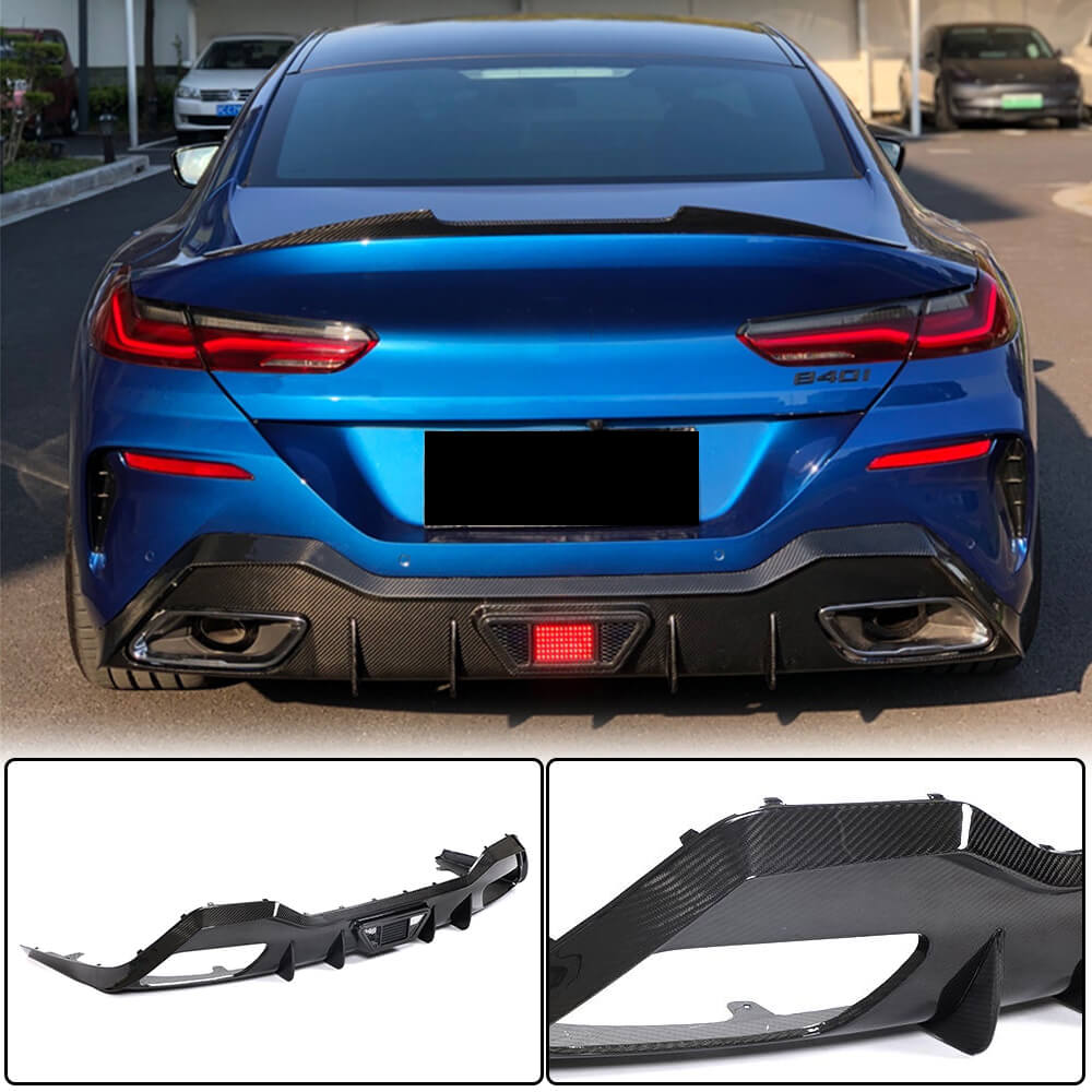 Дифузор заднього бампера V1 (для G16 M-Sport, Карбон)