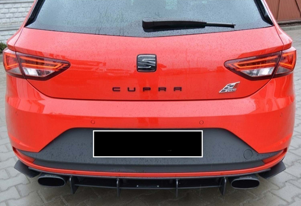 Задній дифузор V-6 (2013-2016, чорний глянець) 3