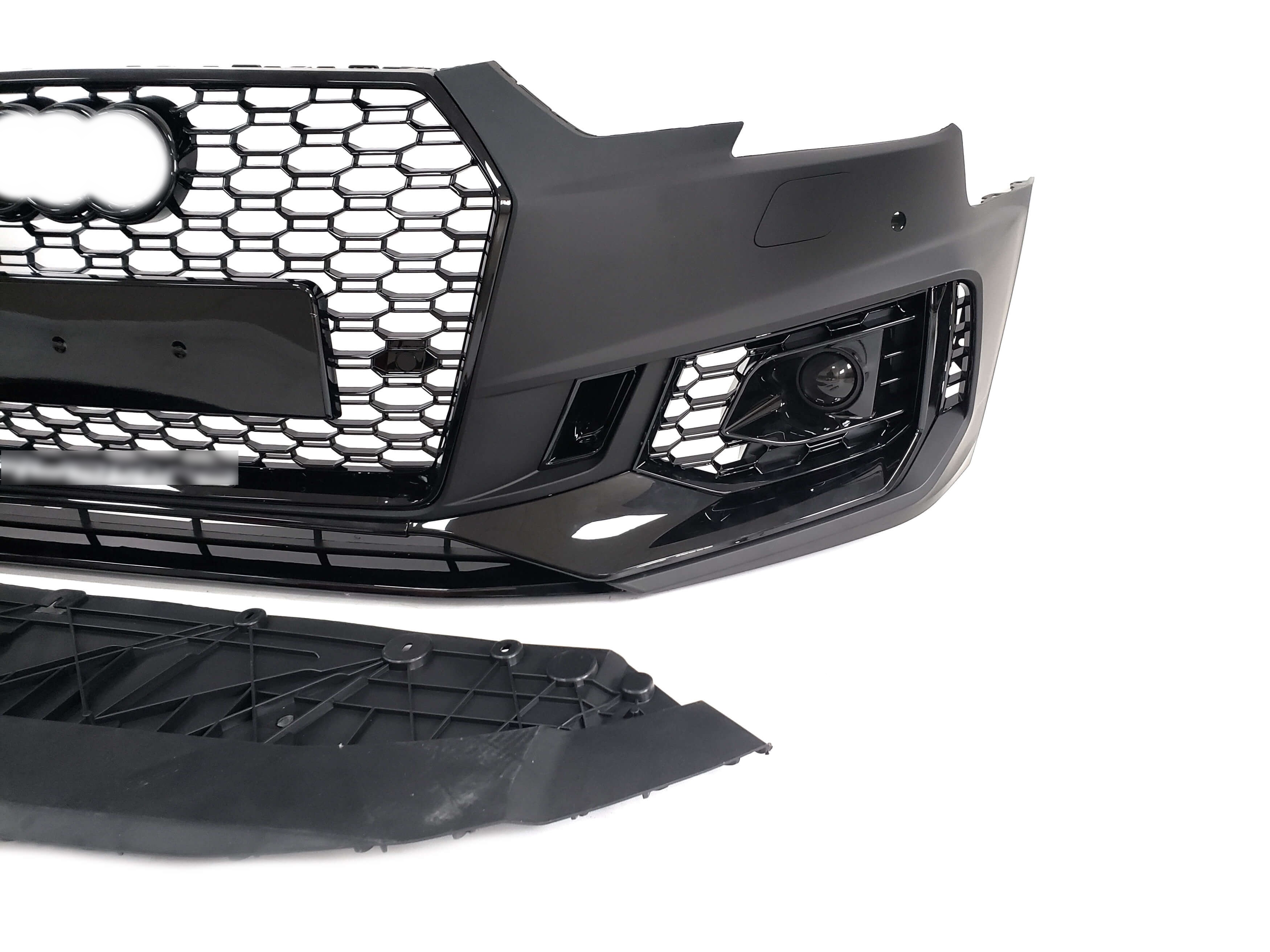 Передній бампер (в стилі RS4 під радари V3) на Audi A4 B9 2015-2019 року 3