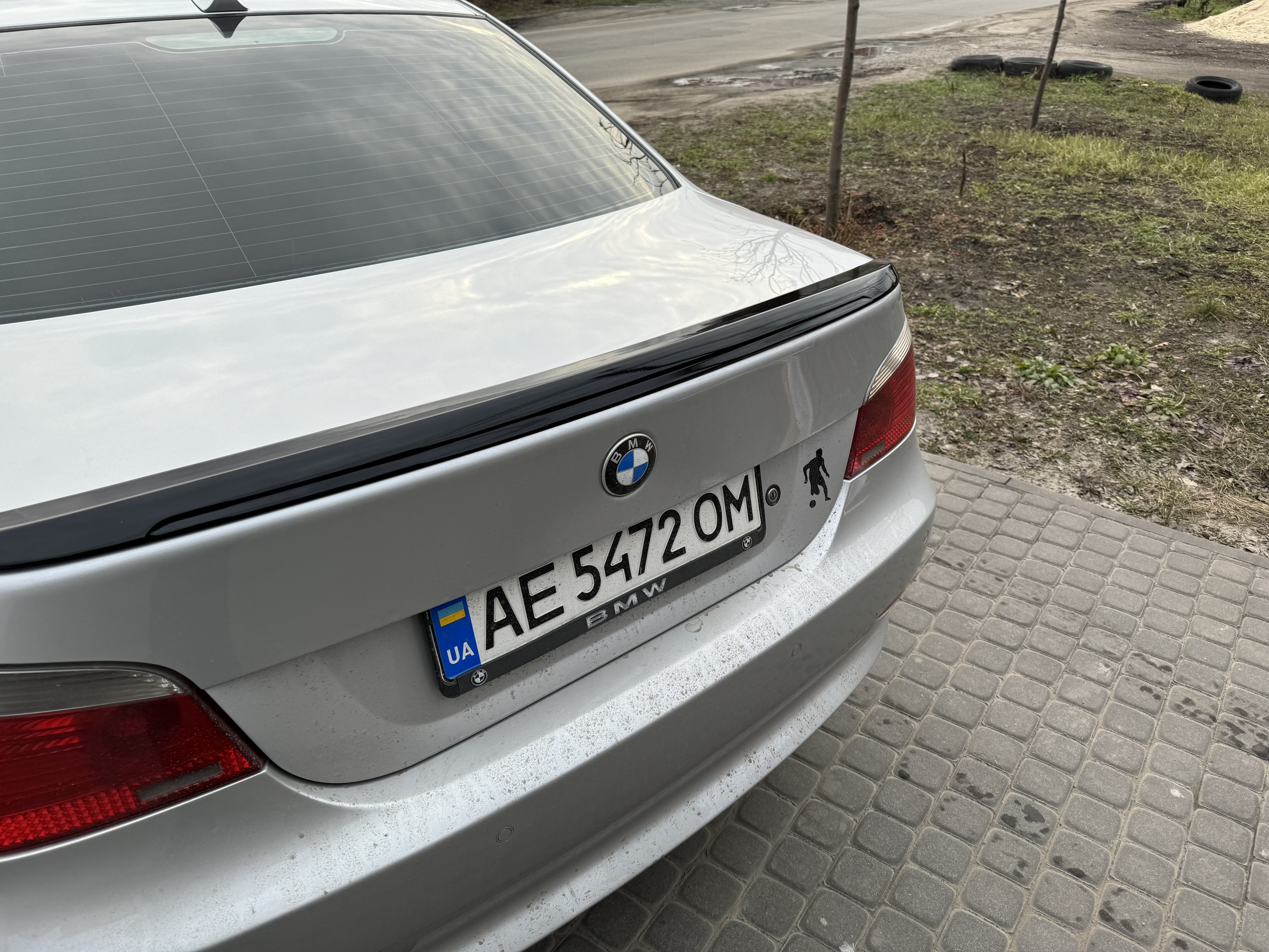 Спойлер ліп багажника BMW series 5 E60 M5 2004-2009 ABS пластик, черний глянець 4