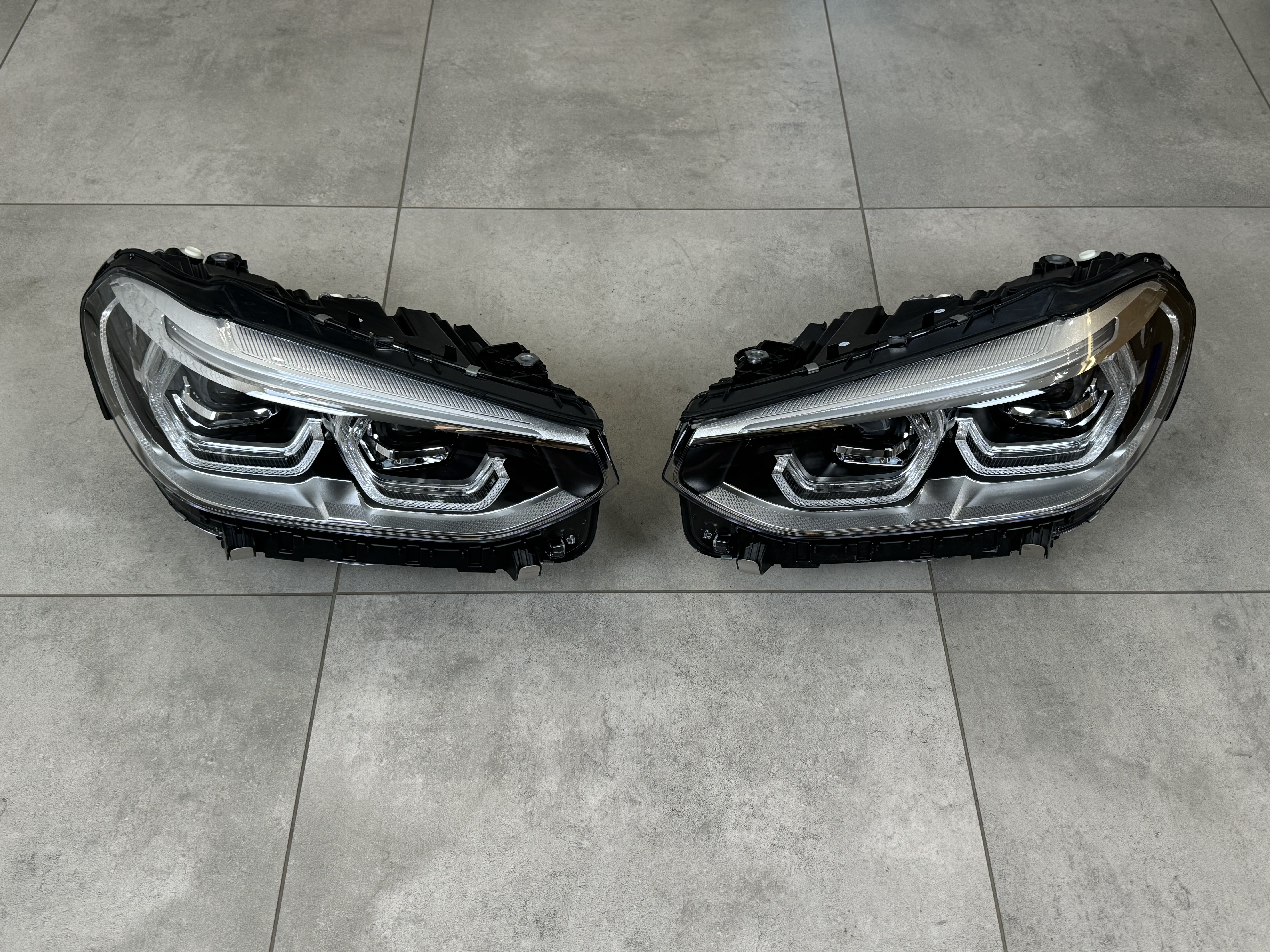 Фари Adaptive LED для рестайлінгу для BMW X3 G01 F97 / X4 G02 F98 2018-2021 2шт. комплектні з блоками 2