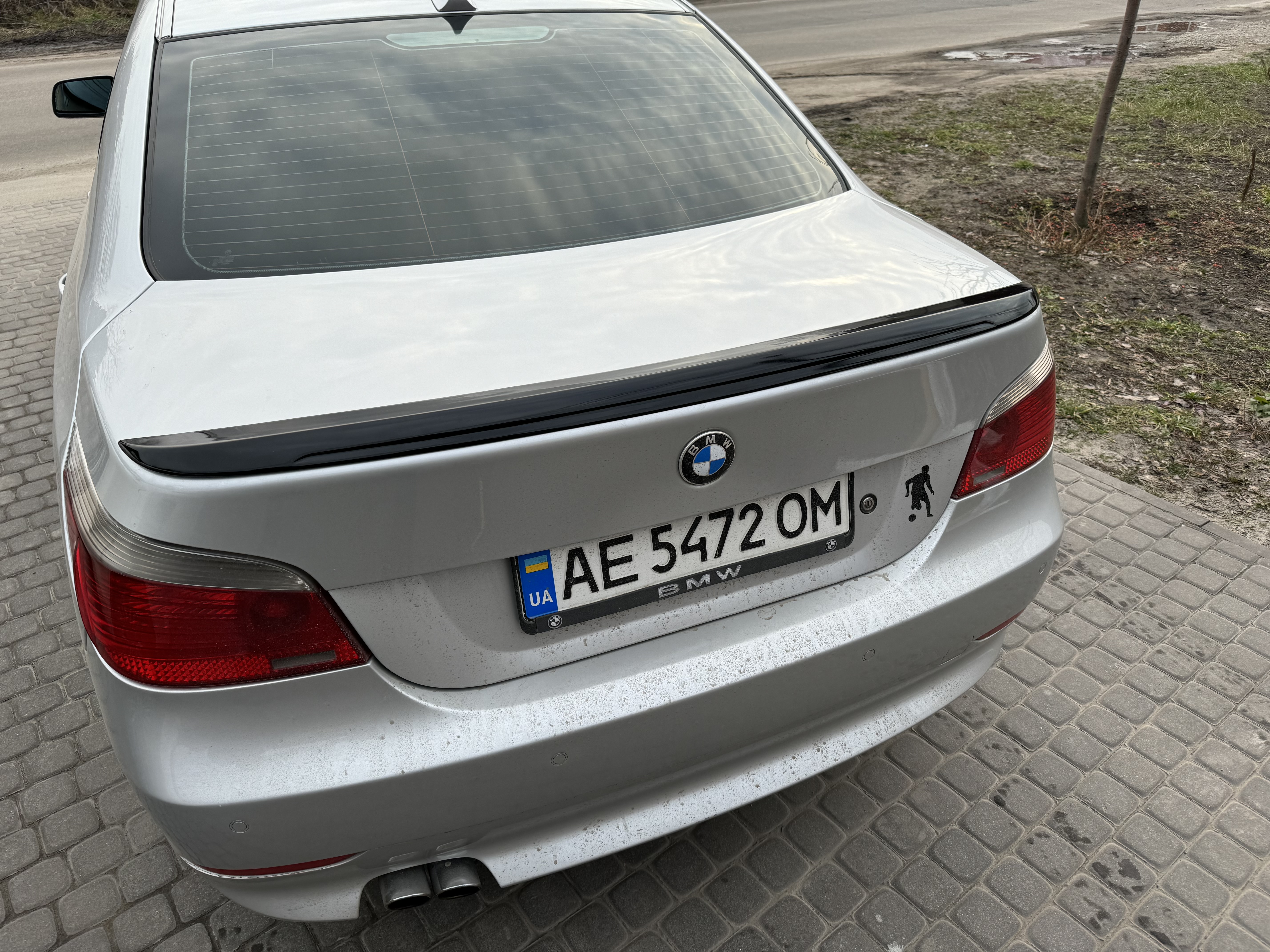 Спойлер ліп багажника BMW series 5 E60 M5 2004-2009 ABS пластик, черний глянець 6