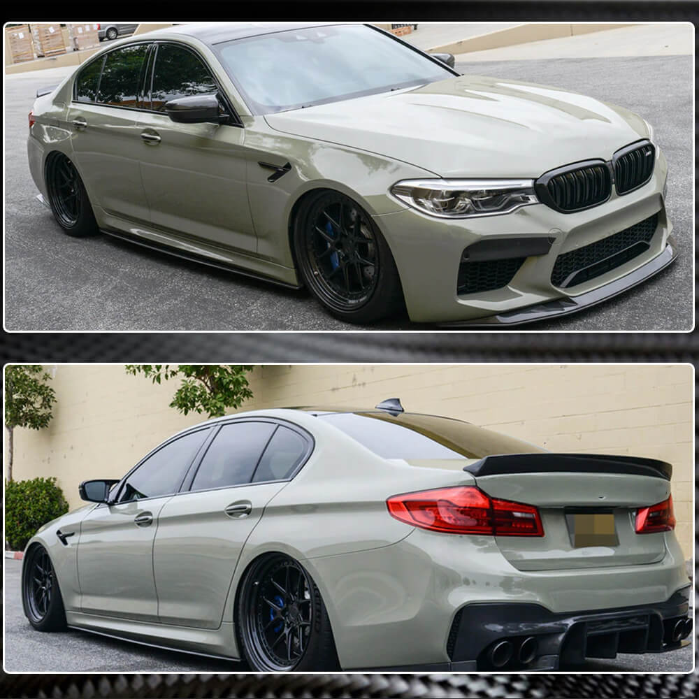 Накладки на пороги V1 (для M-Sport/M5 2017-2020, Карбон) 6