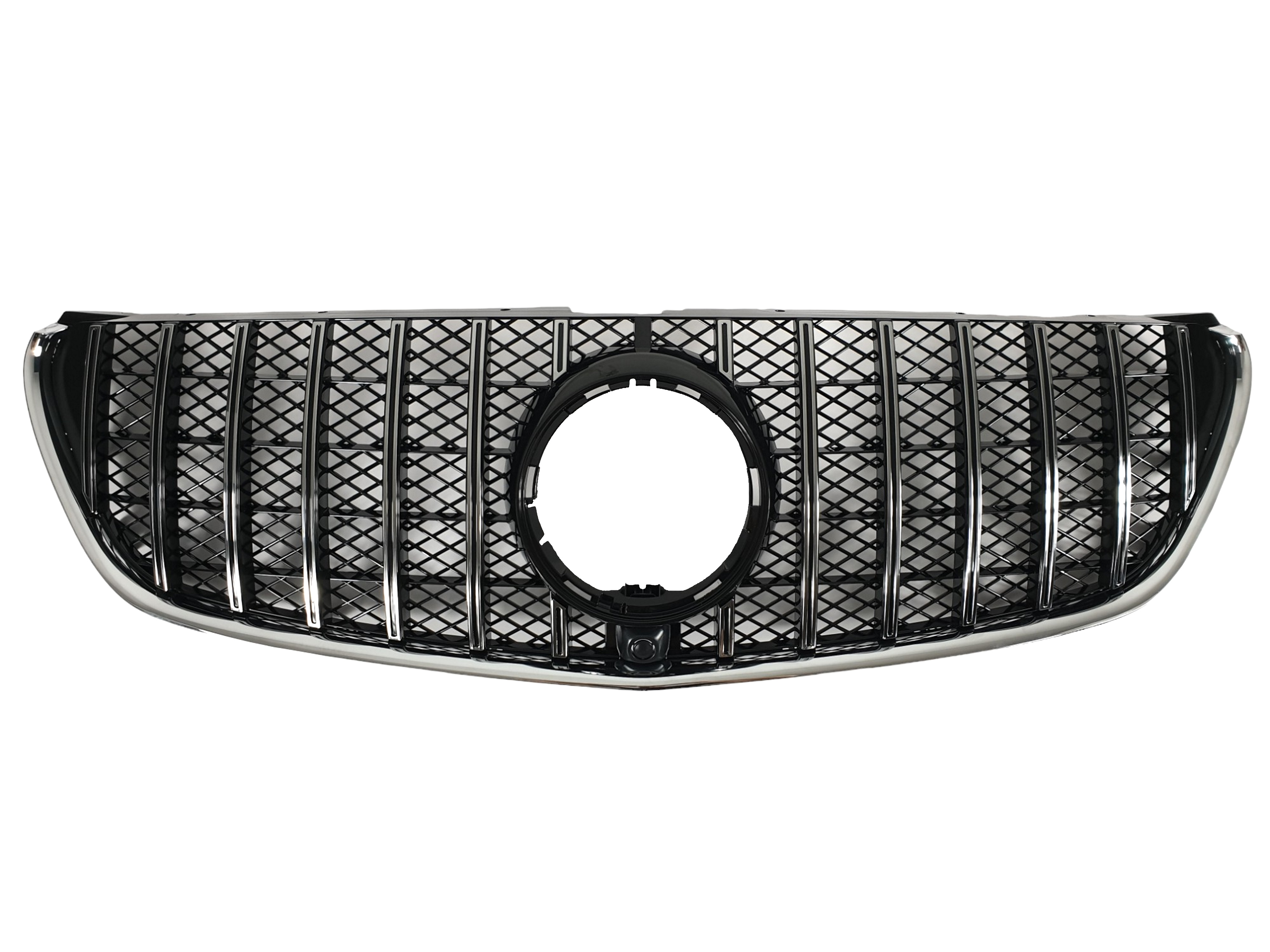 Решітка радіатора Chrome Black V2 (з місцем під камеру) GT на Mercedes-Benz V-Class W447 2014-2019 року