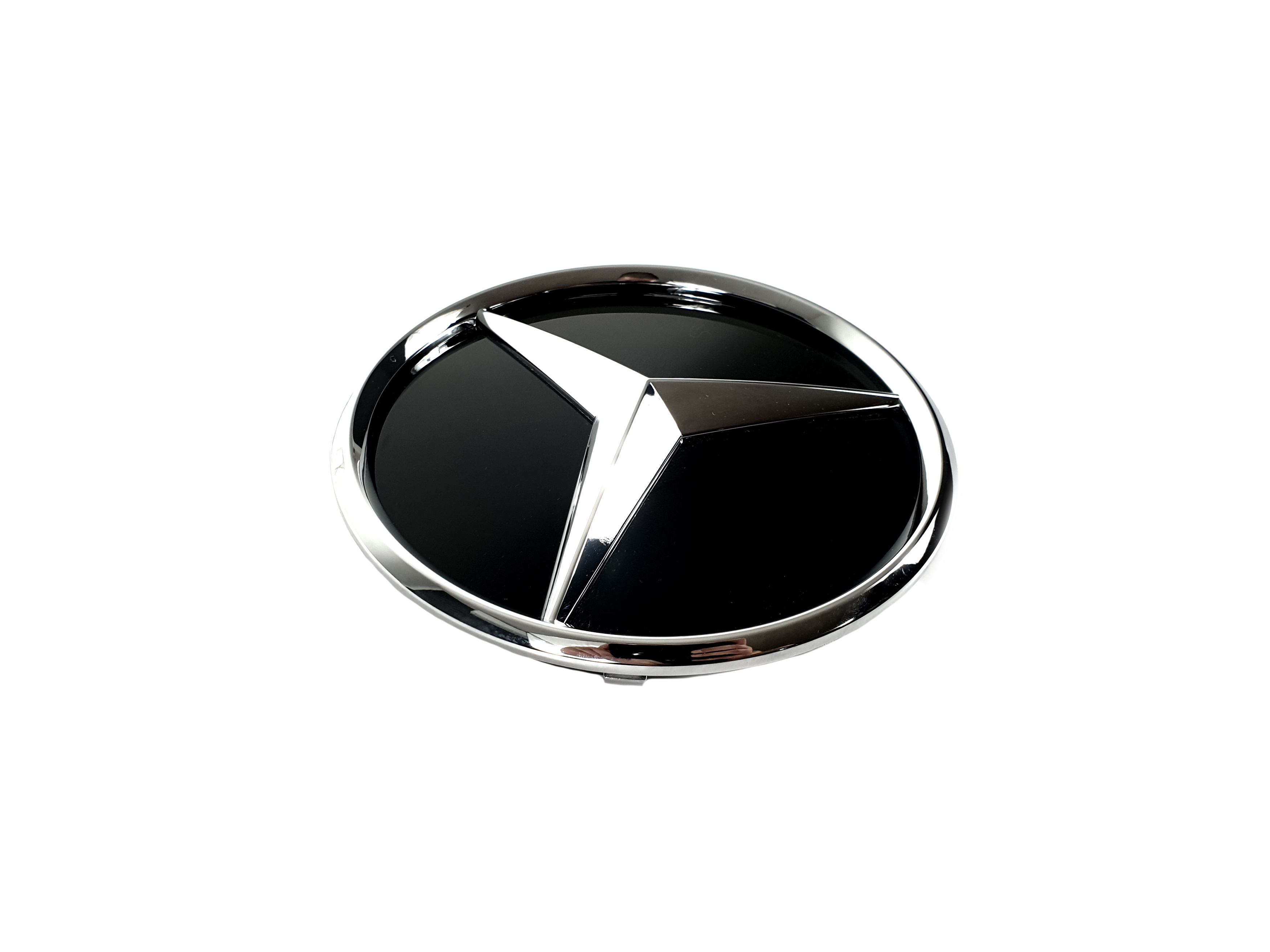 Логотипи Chrome скляний (муляж дистроніка) 3D на Mercedes-Benz S-Class Coupe C217 2015-2017 року 3