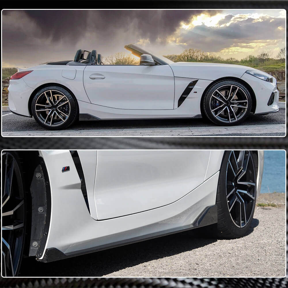 Накладки на пороги (для M-Sport, Карбон) 5