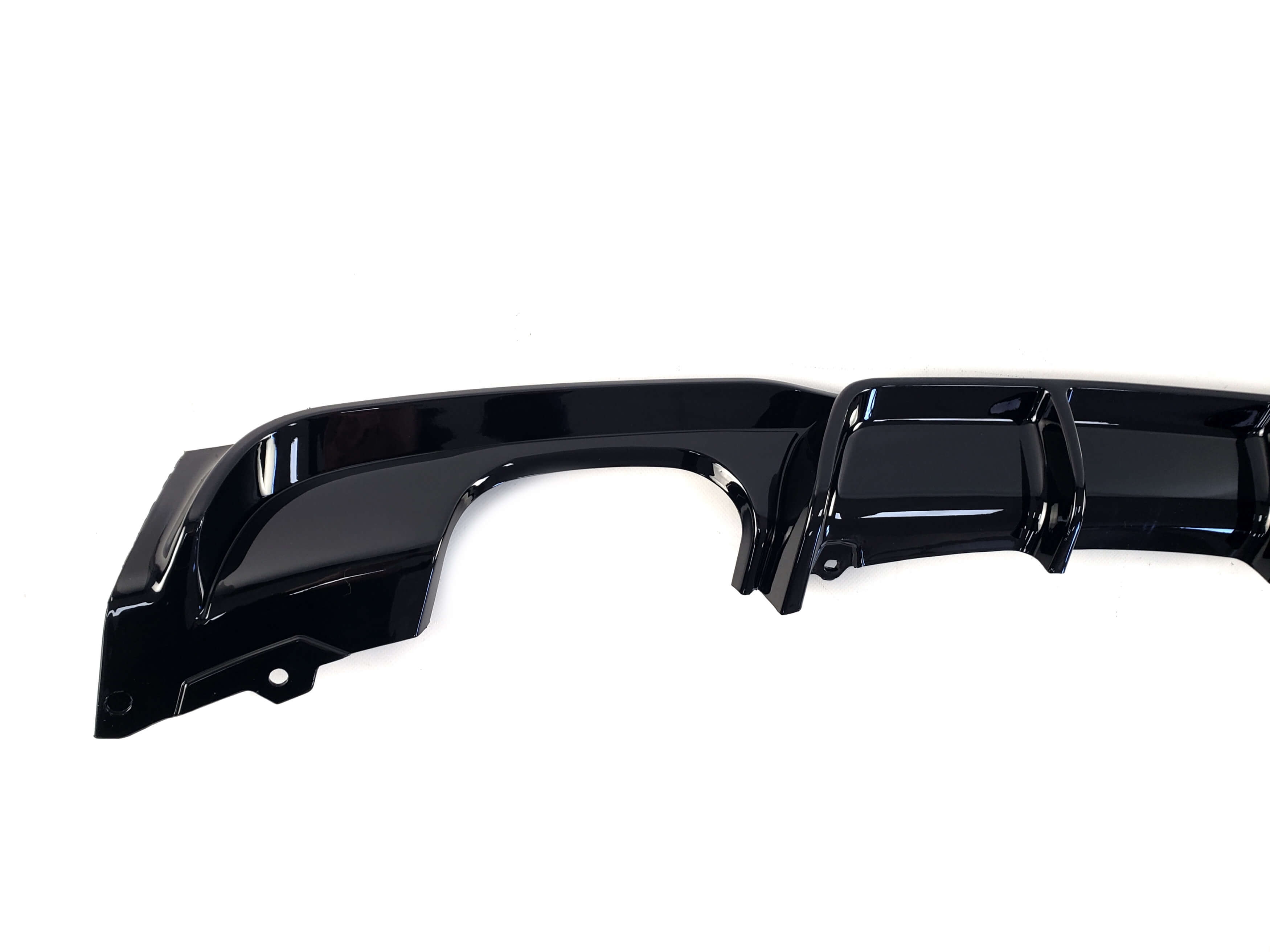 Дифузор (заднього бампера) Чорний глянець (M-Performance) 00--- на BMW 3 Series F30 / F31 2011-2018 року 3